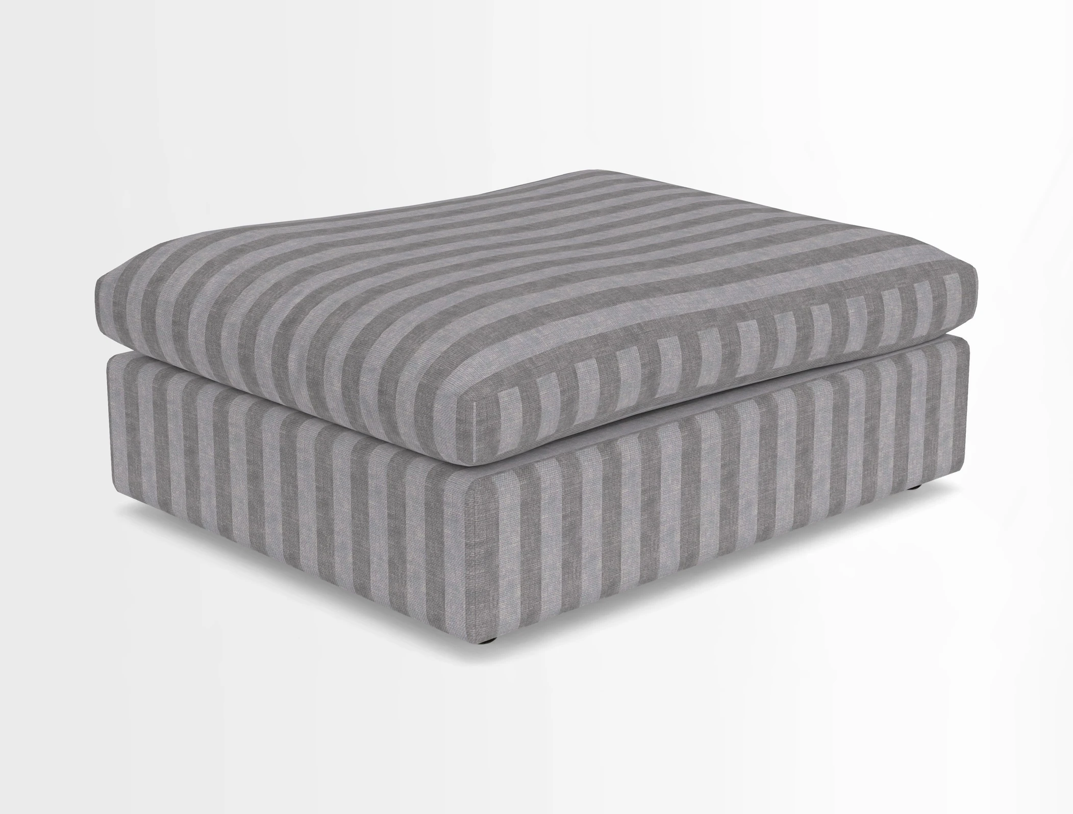 Big Softie Footstool in Two Tone Plain Biscuit