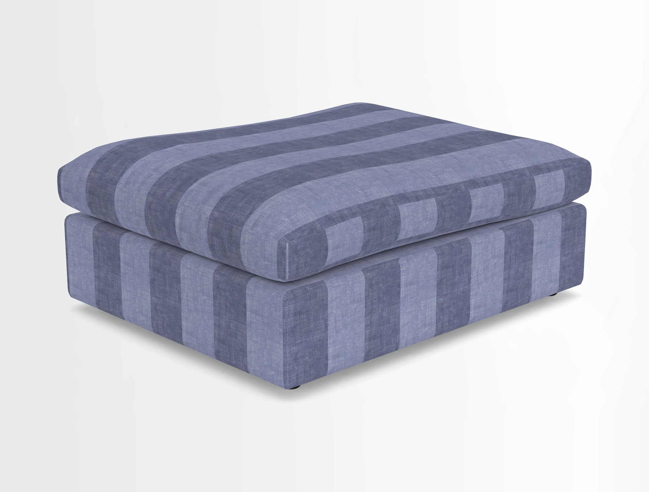 Big Softie Footstool in Two Tone Plain Biscuit