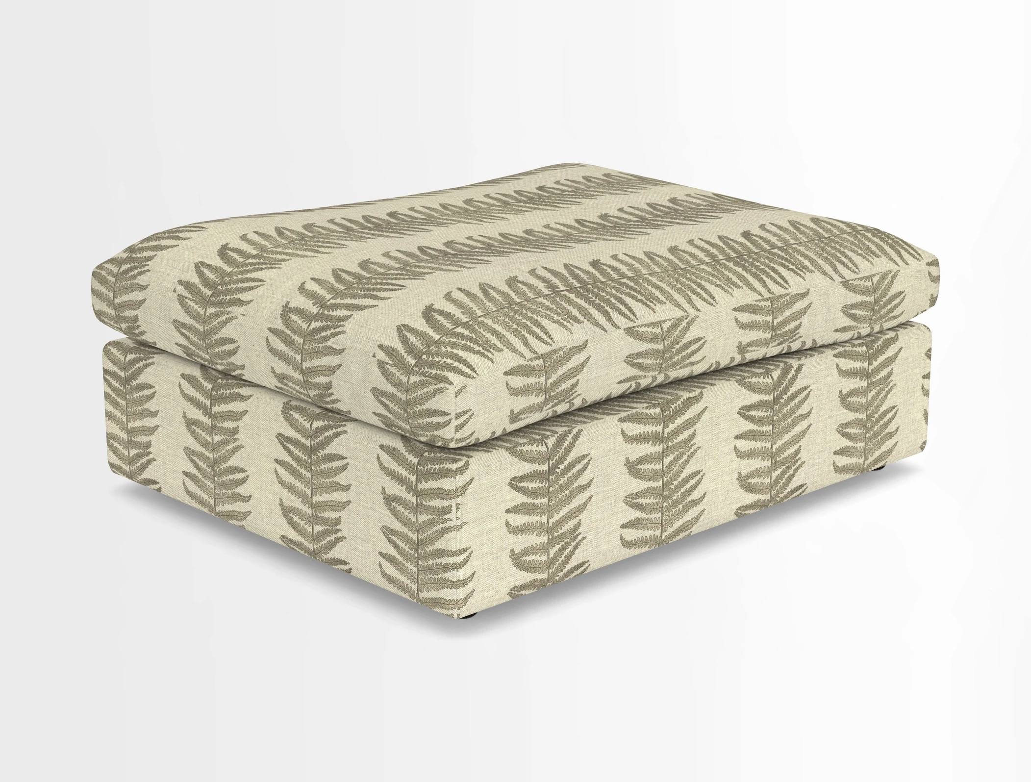 Big Softie Footstool in Two Tone Plain Biscuit