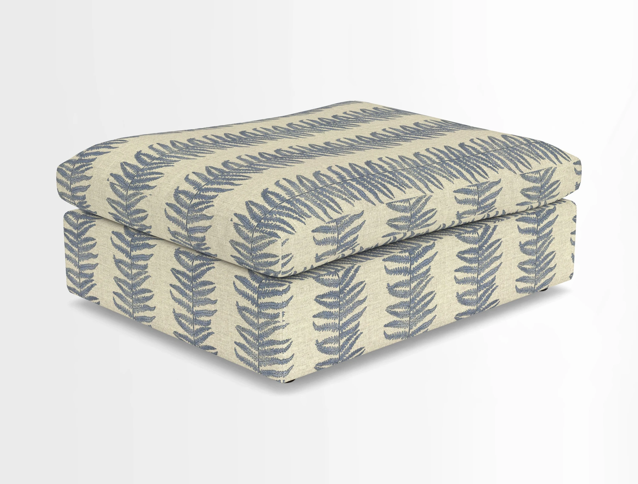 Big Softie Footstool in Two Tone Plain Biscuit