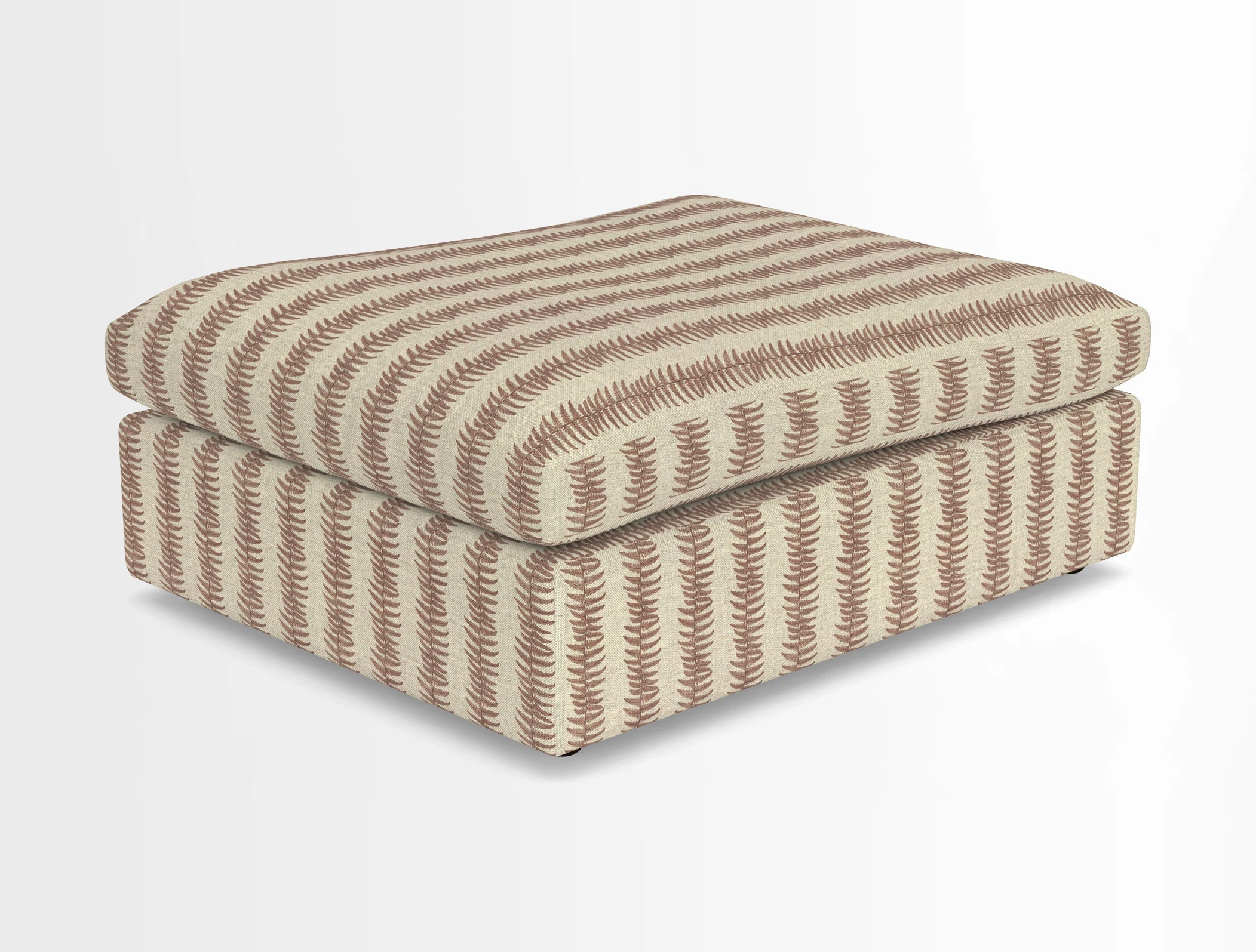 Big Softie Footstool in Two Tone Plain Biscuit