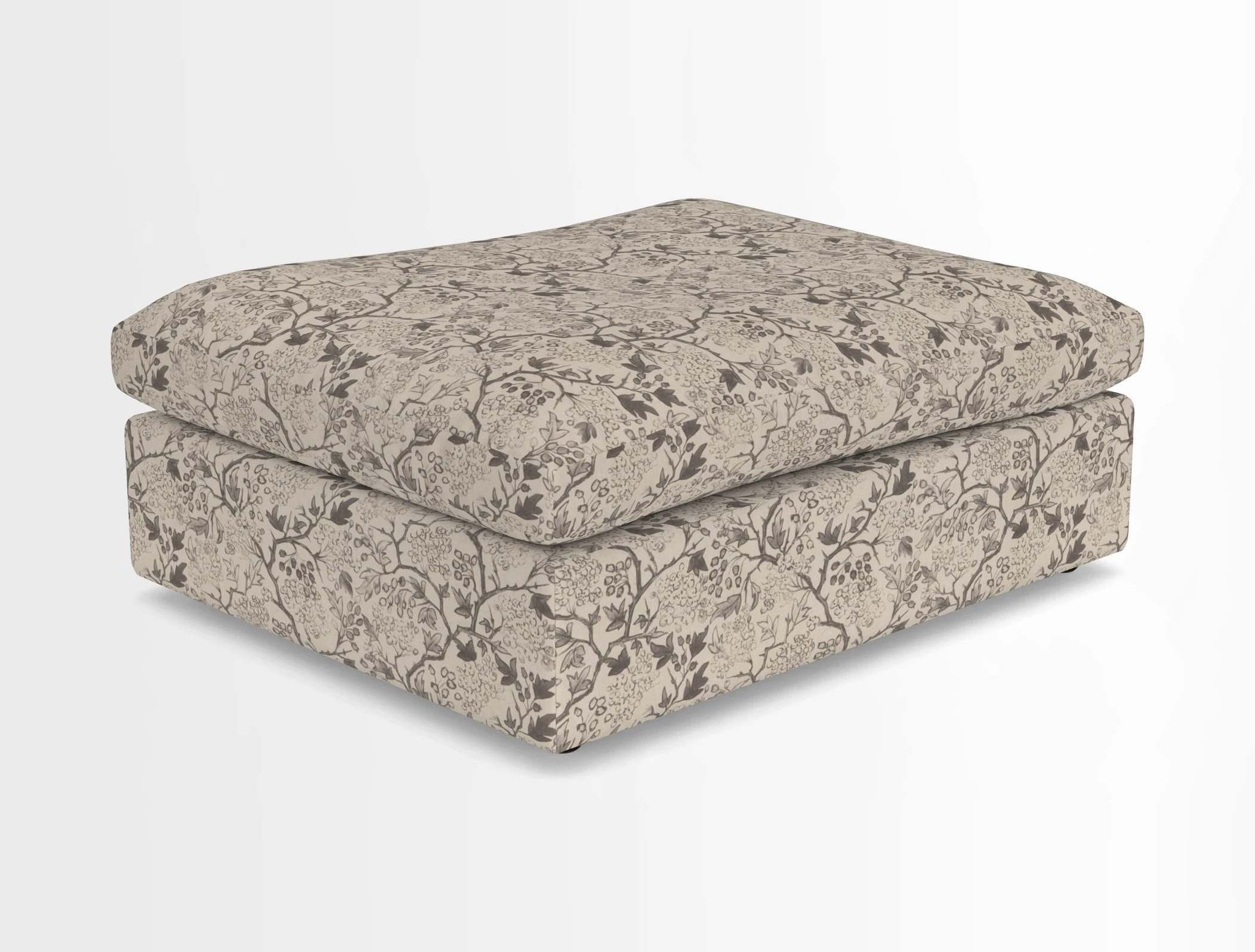 Big Softie Footstool in Two Tone Plain Biscuit