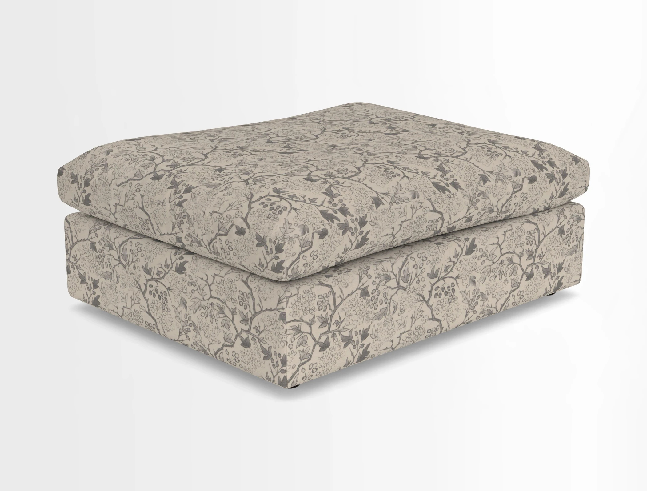 Big Softie Footstool in Two Tone Plain Biscuit