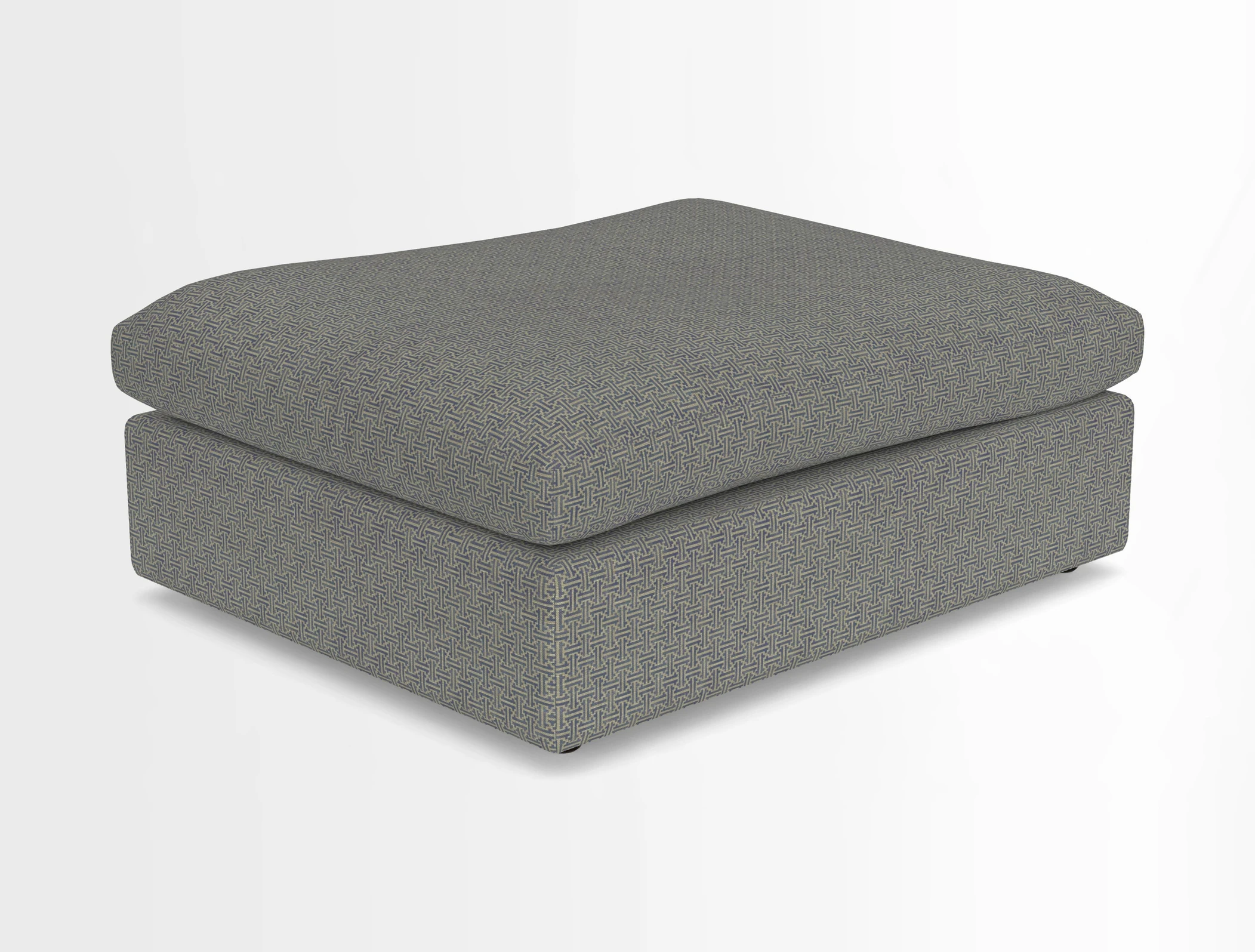 Big Softie Footstool in Two Tone Plain Biscuit