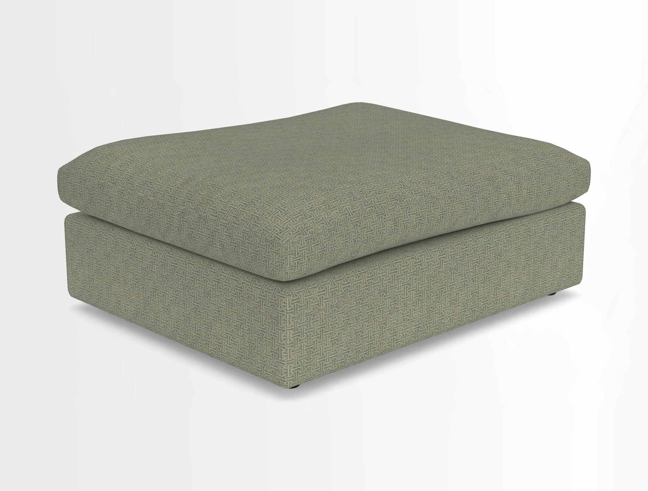 Big Softie Footstool in Two Tone Plain Biscuit
