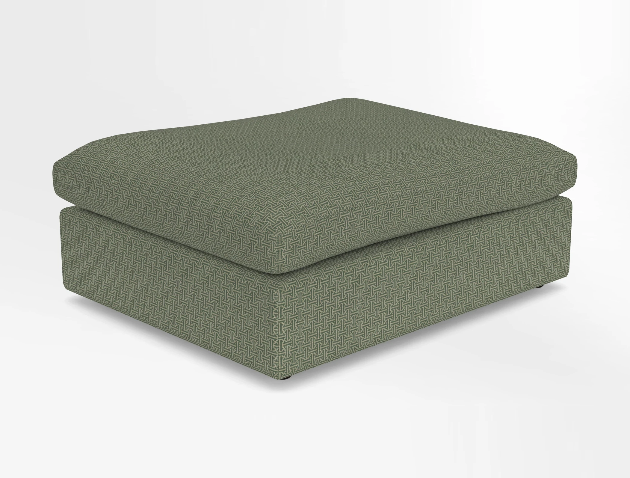 Big Softie Footstool in Two Tone Plain Biscuit