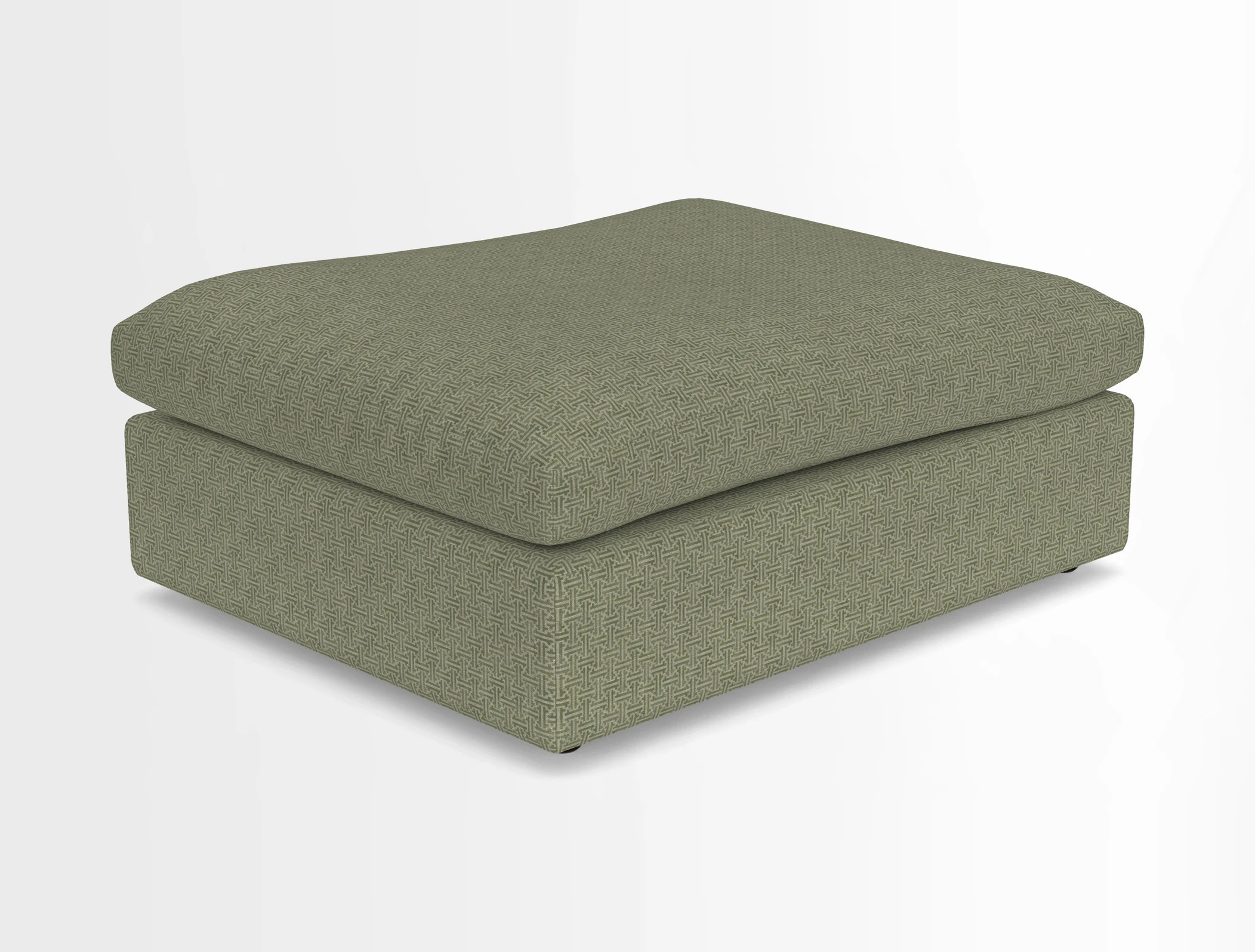 Big Softie Footstool in Two Tone Plain Biscuit