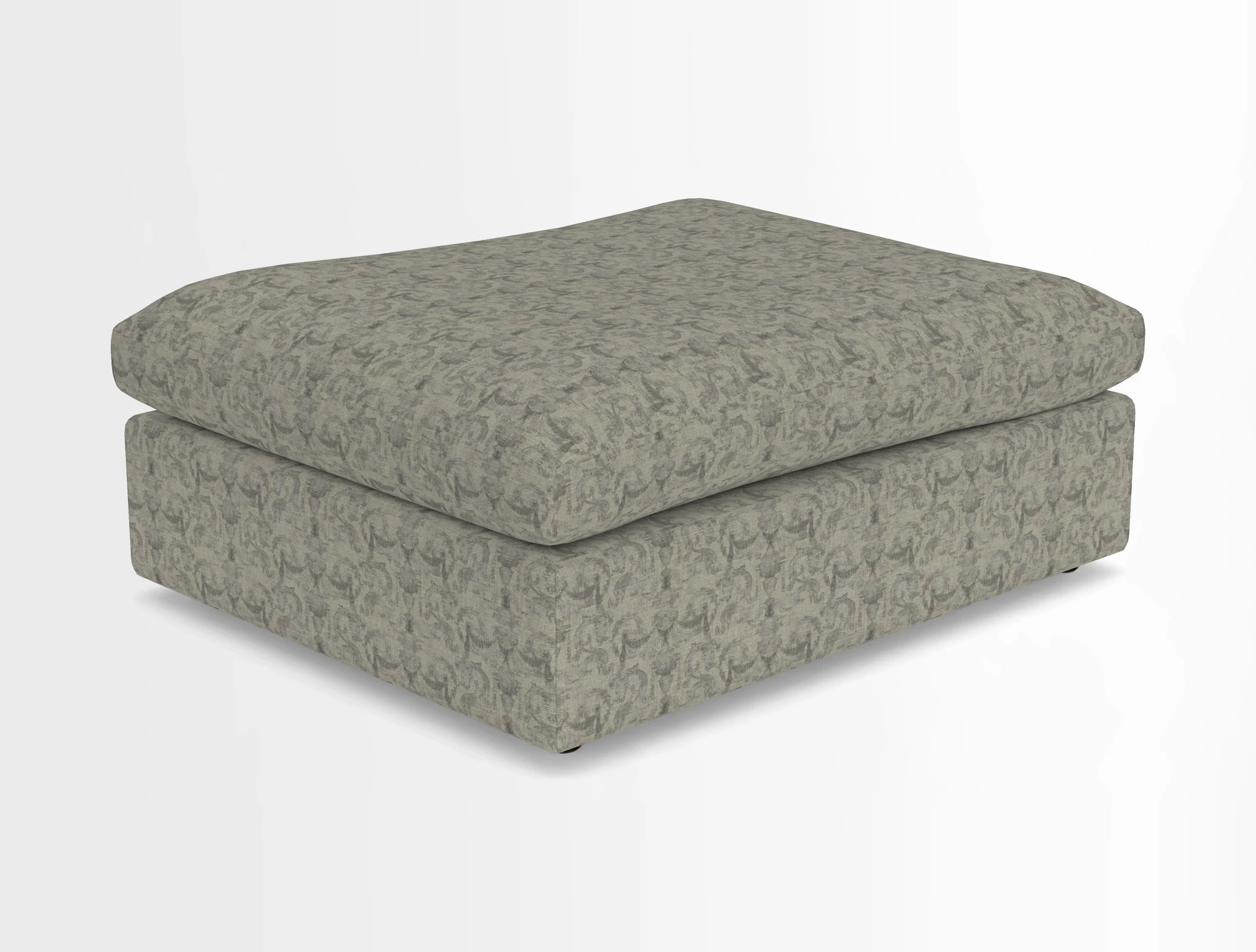 Big Softie Footstool in Two Tone Plain Biscuit