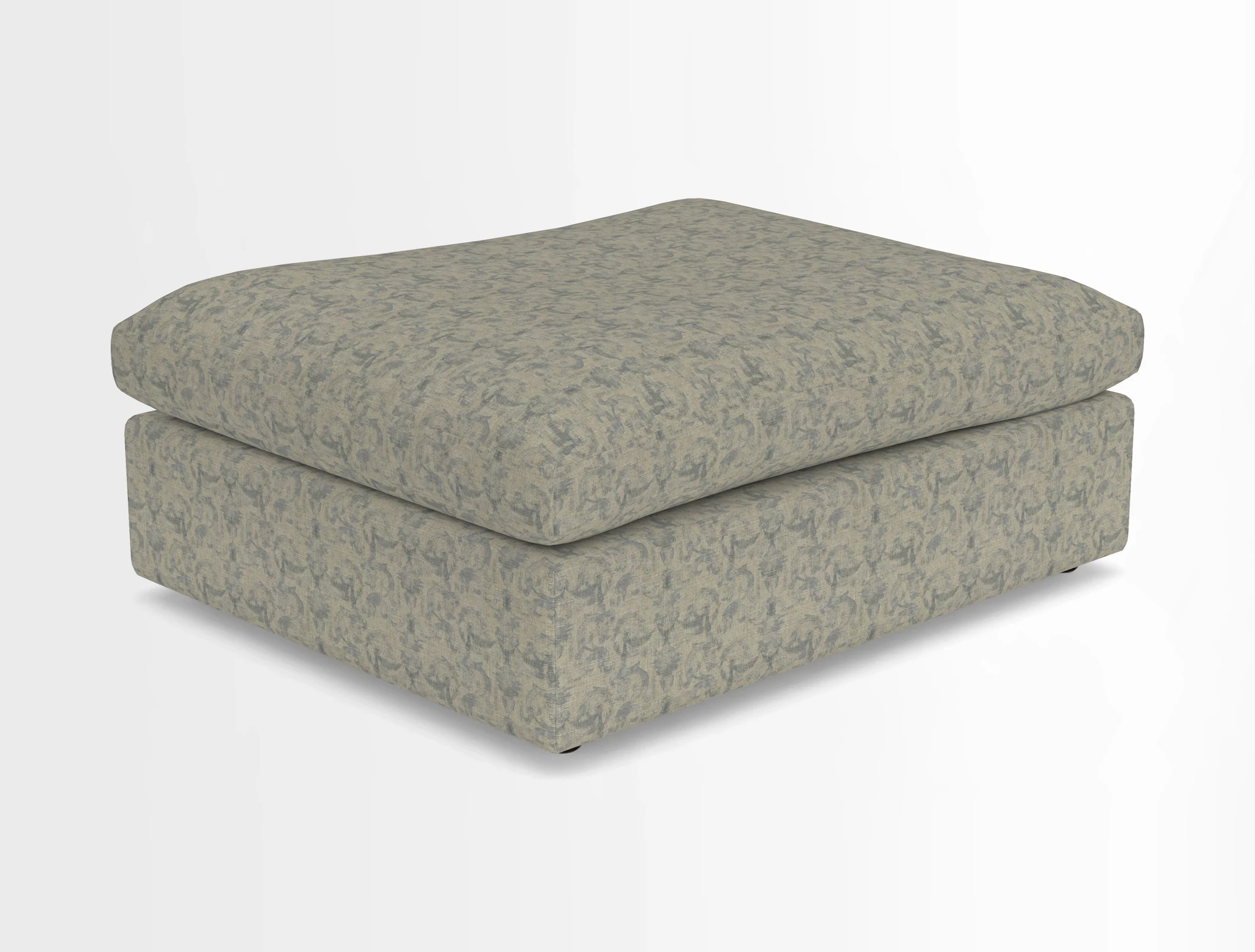 Big Softie Footstool in Two Tone Plain Biscuit