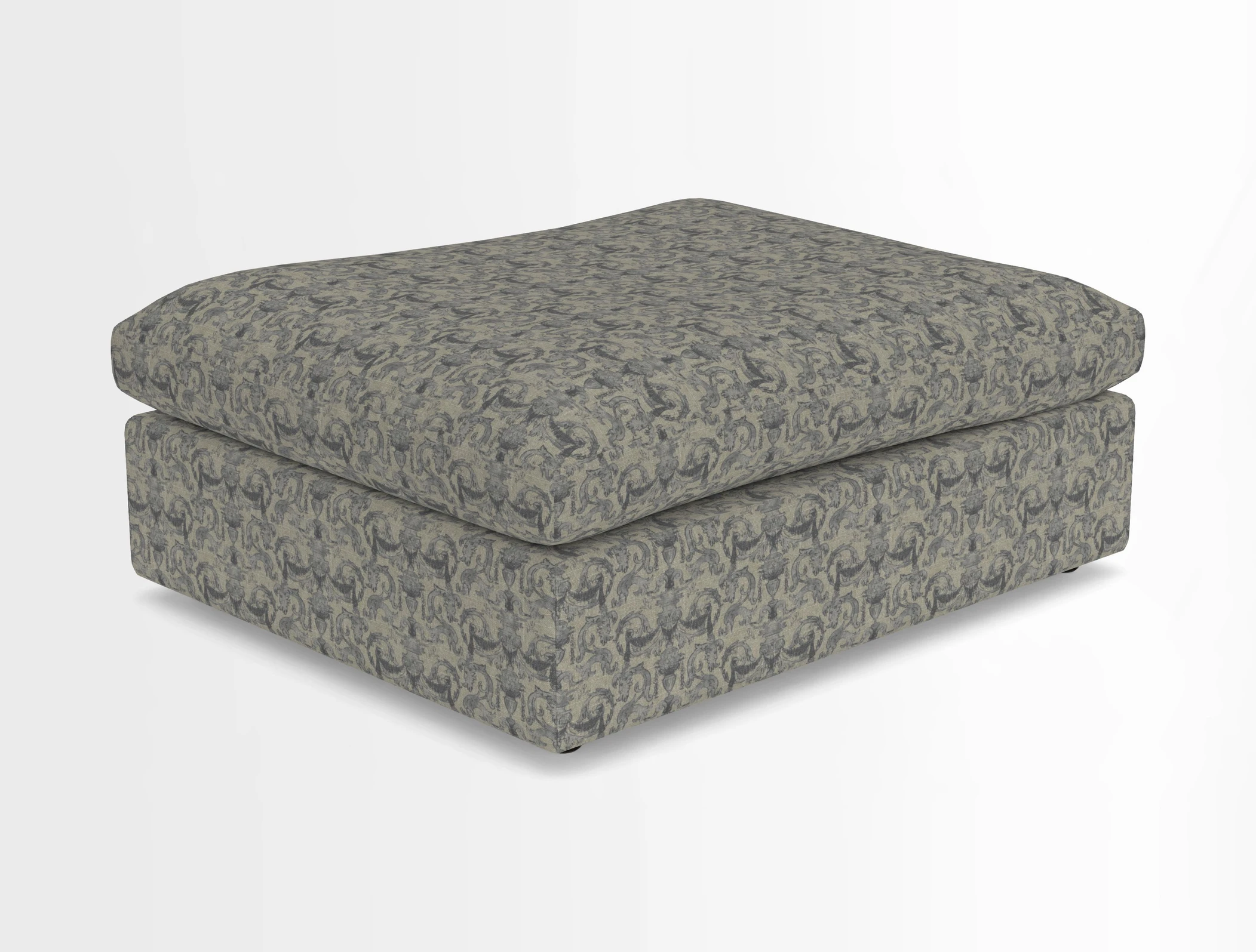 Big Softie Footstool in Two Tone Plain Biscuit