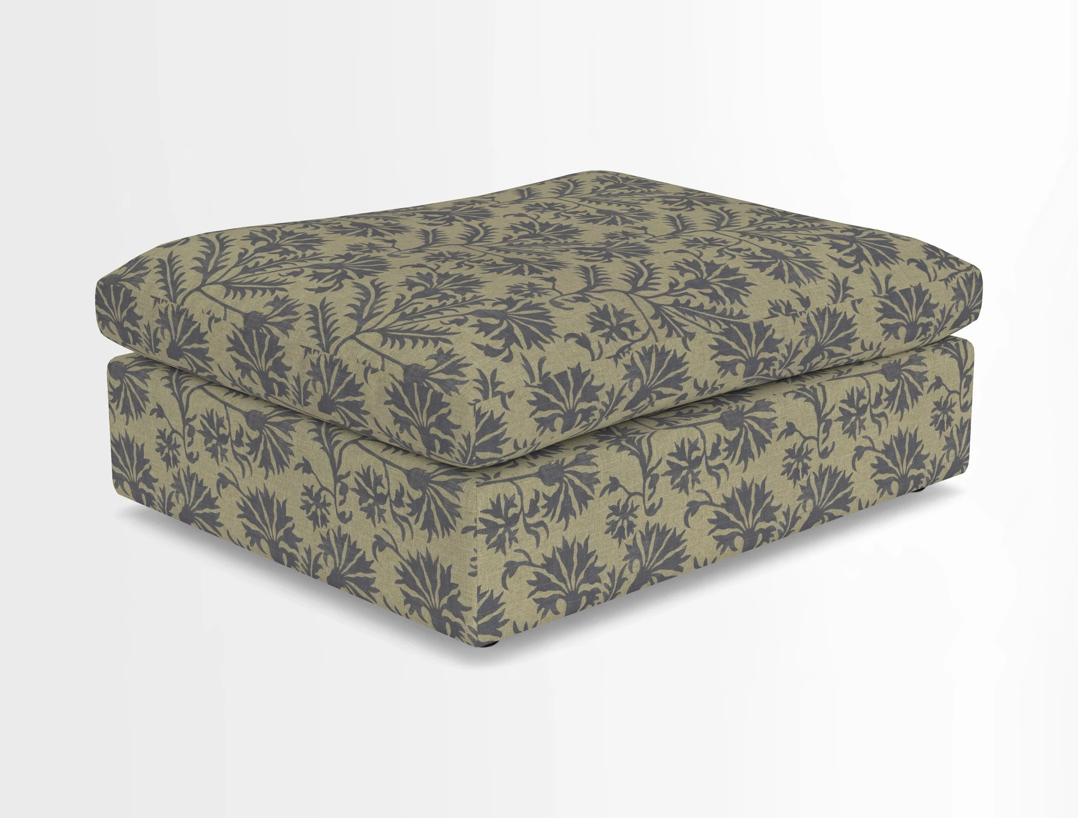 Big Softie Footstool in Two Tone Plain Biscuit