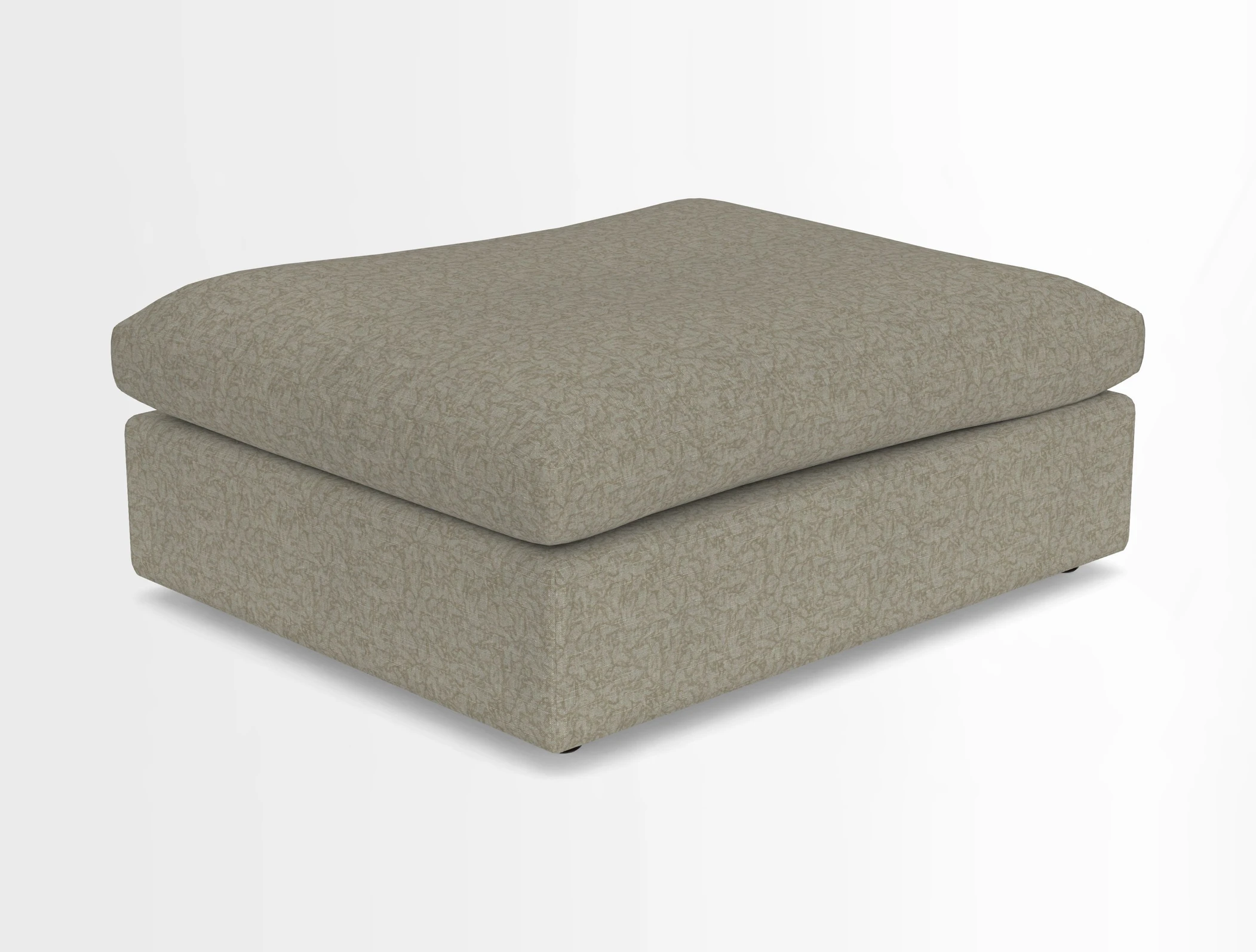 Big Softie Footstool in Two Tone Plain Biscuit