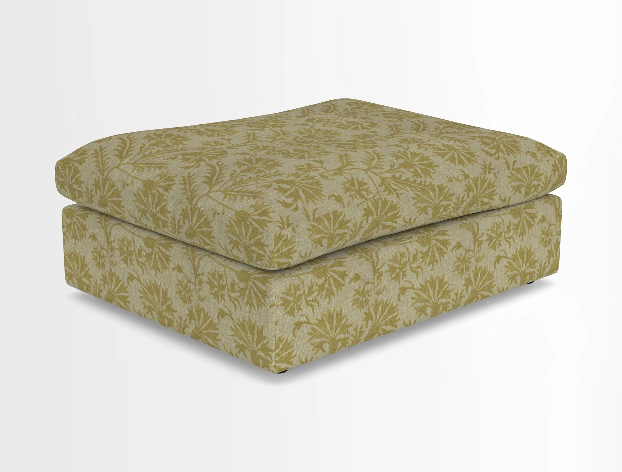 Big Softie Footstool in Two Tone Plain Biscuit