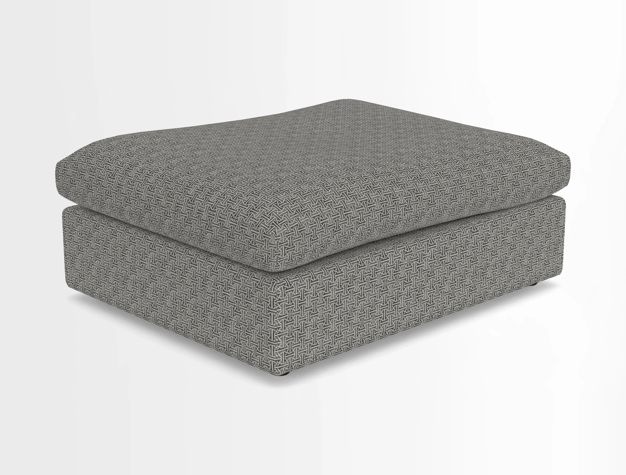 Big Softie Footstool in Two Tone Plain Biscuit