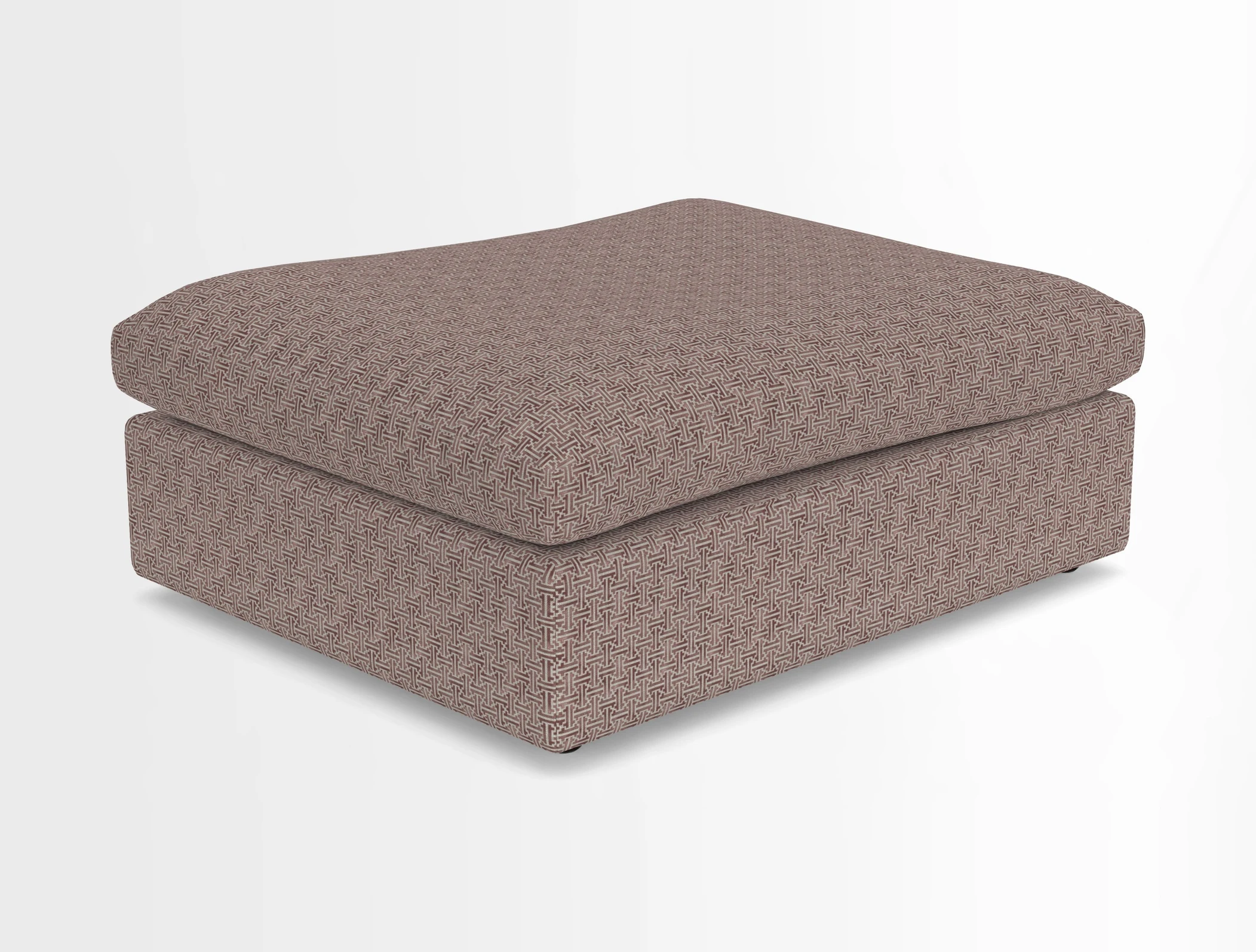 Big Softie Footstool in Two Tone Plain Biscuit