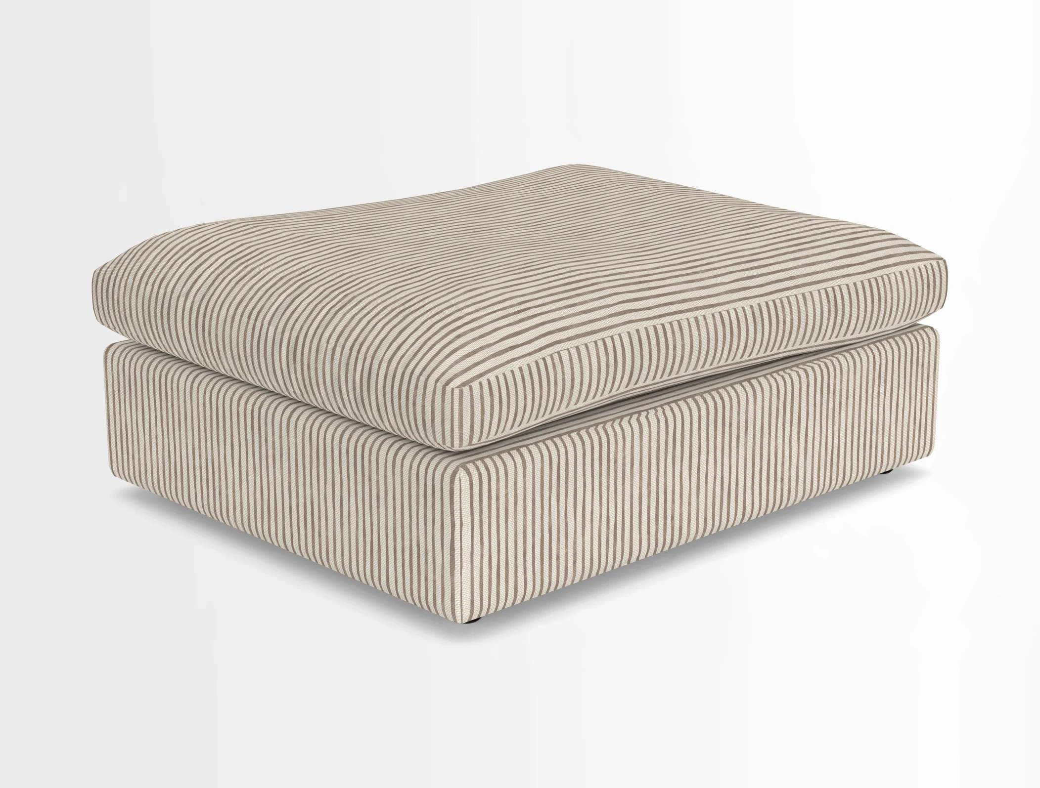 Big Softie Footstool in Two Tone Plain Biscuit