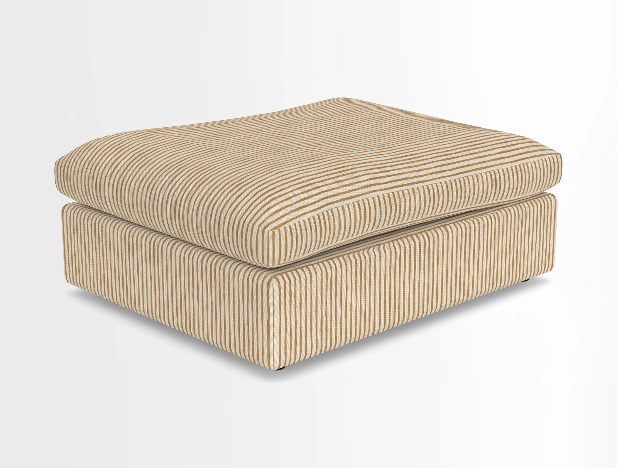 Big Softie Footstool in Two Tone Plain Biscuit