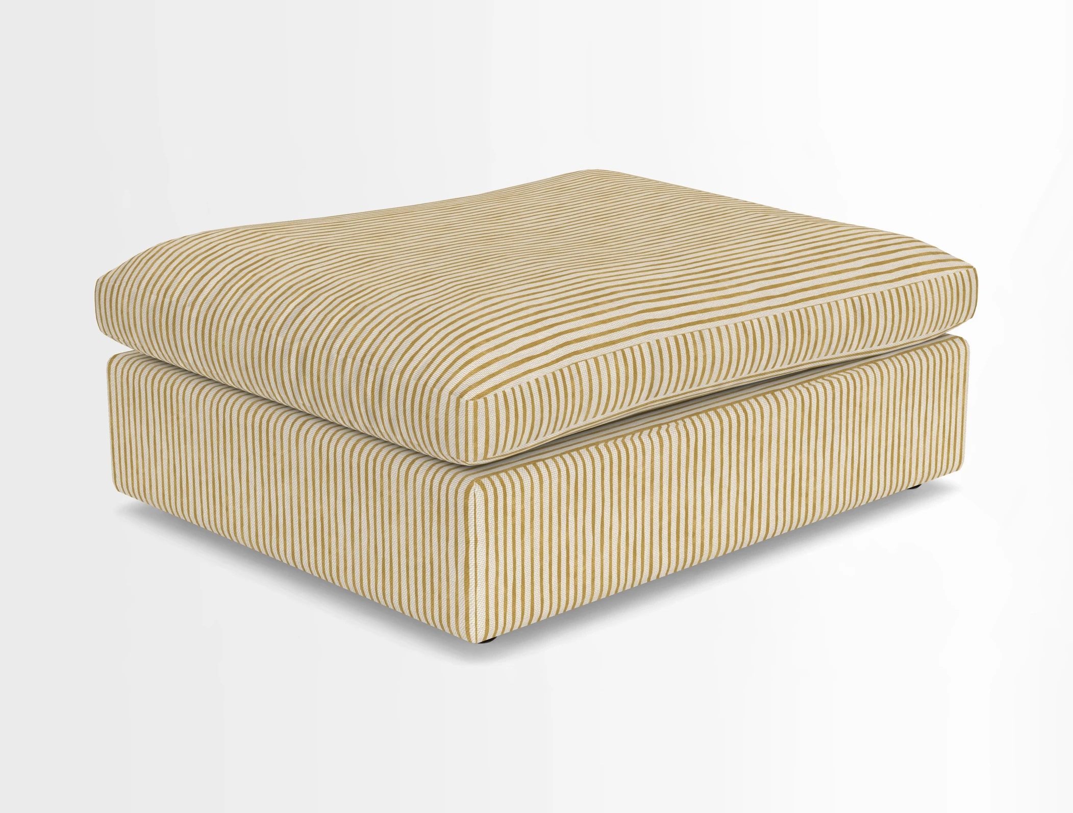 Big Softie Footstool in Two Tone Plain Biscuit