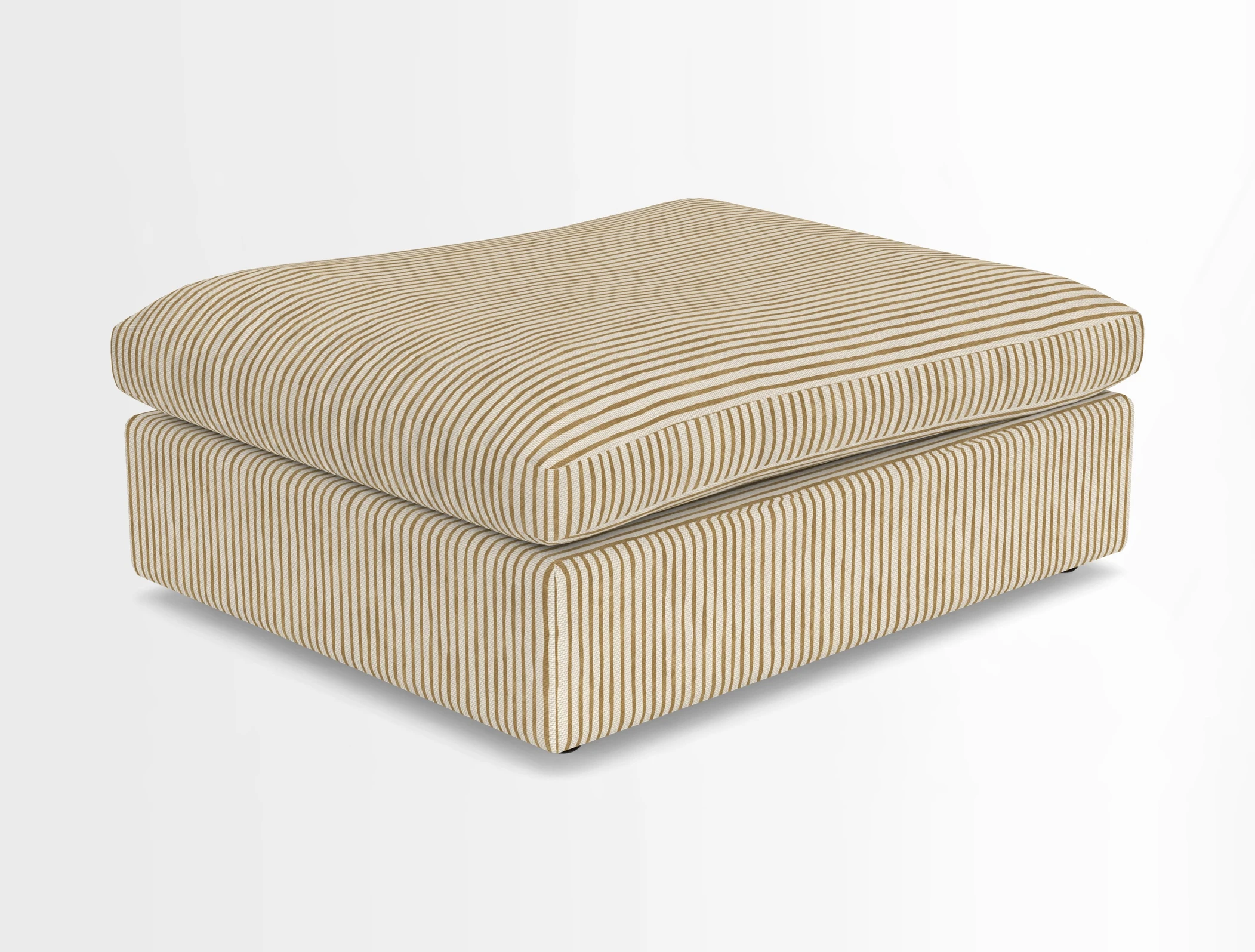 Big Softie Footstool in Two Tone Plain Biscuit