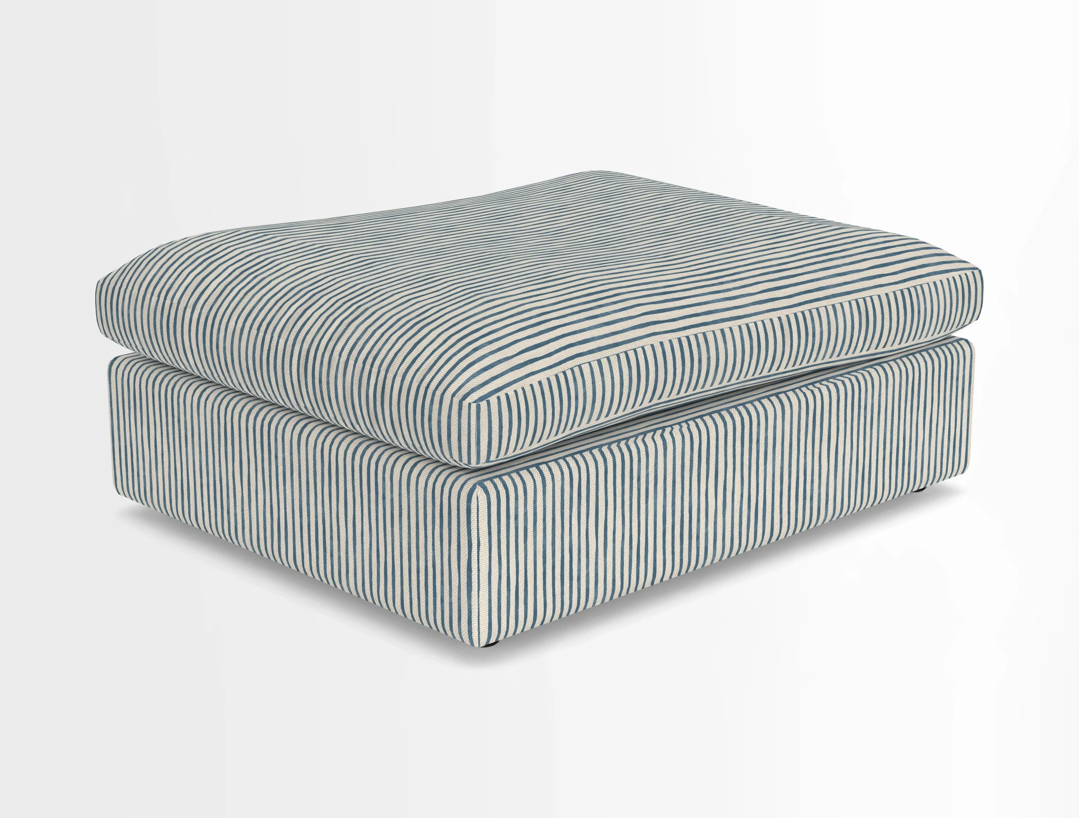 Big Softie Footstool in Two Tone Plain Biscuit
