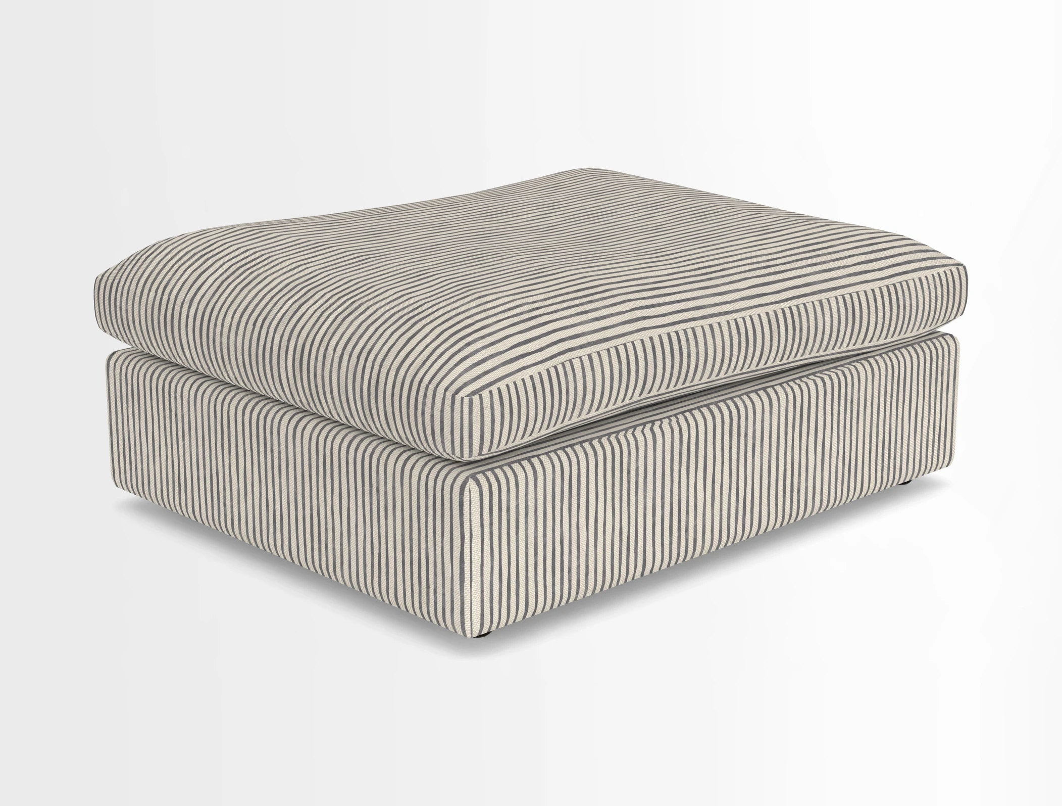 Big Softie Footstool in Two Tone Plain Biscuit