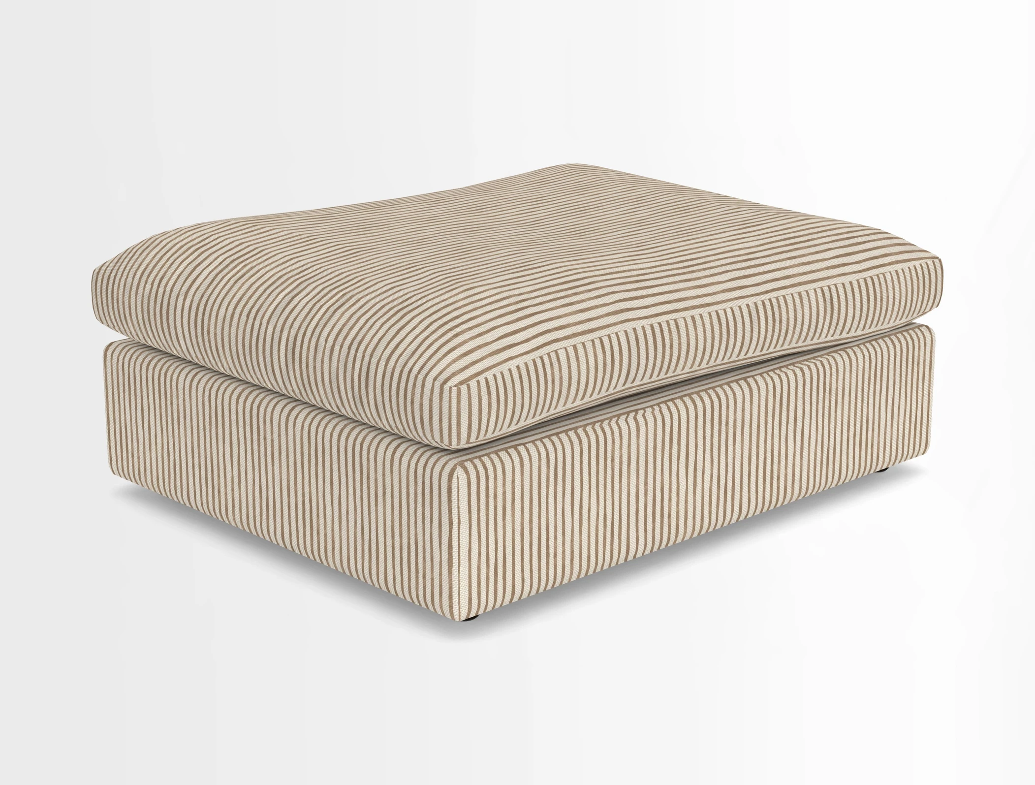 Big Softie Footstool in Two Tone Plain Biscuit