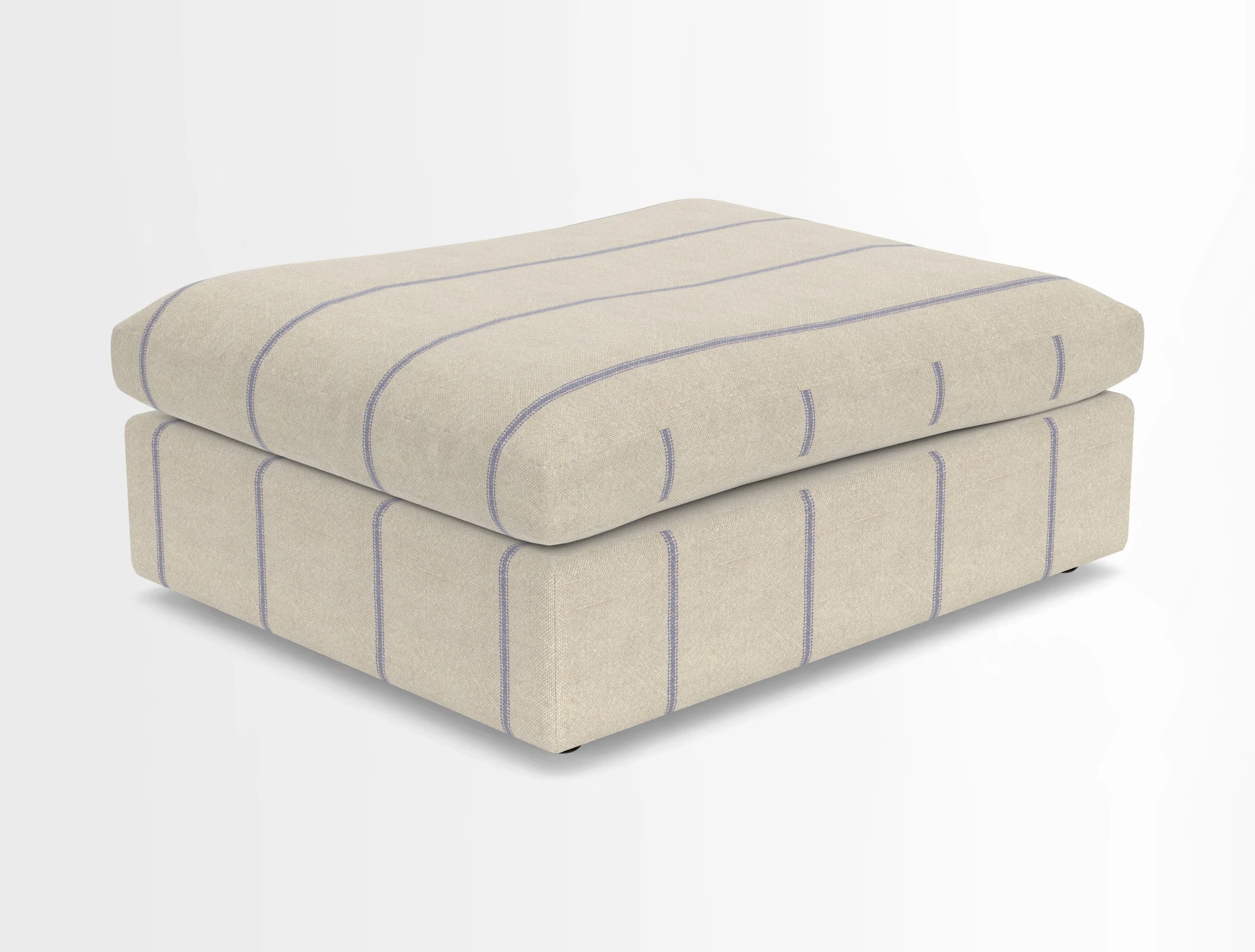 Big Softie Footstool in Two Tone Plain Biscuit
