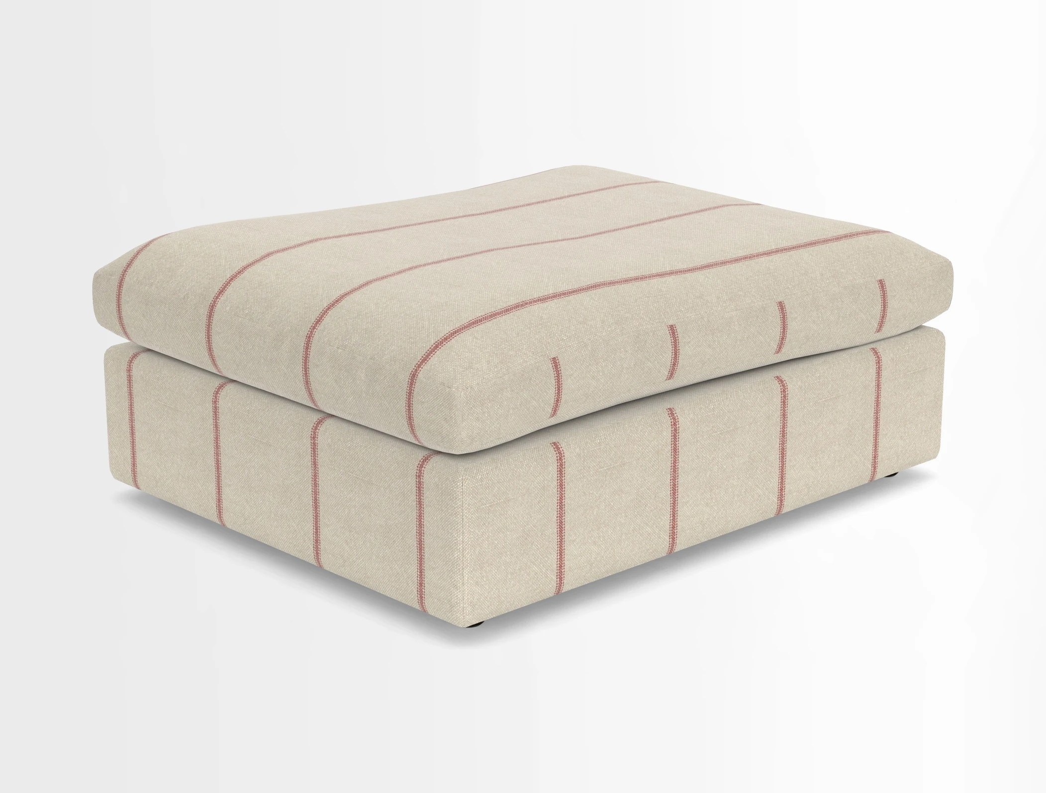 Big Softie Footstool in Two Tone Plain Biscuit