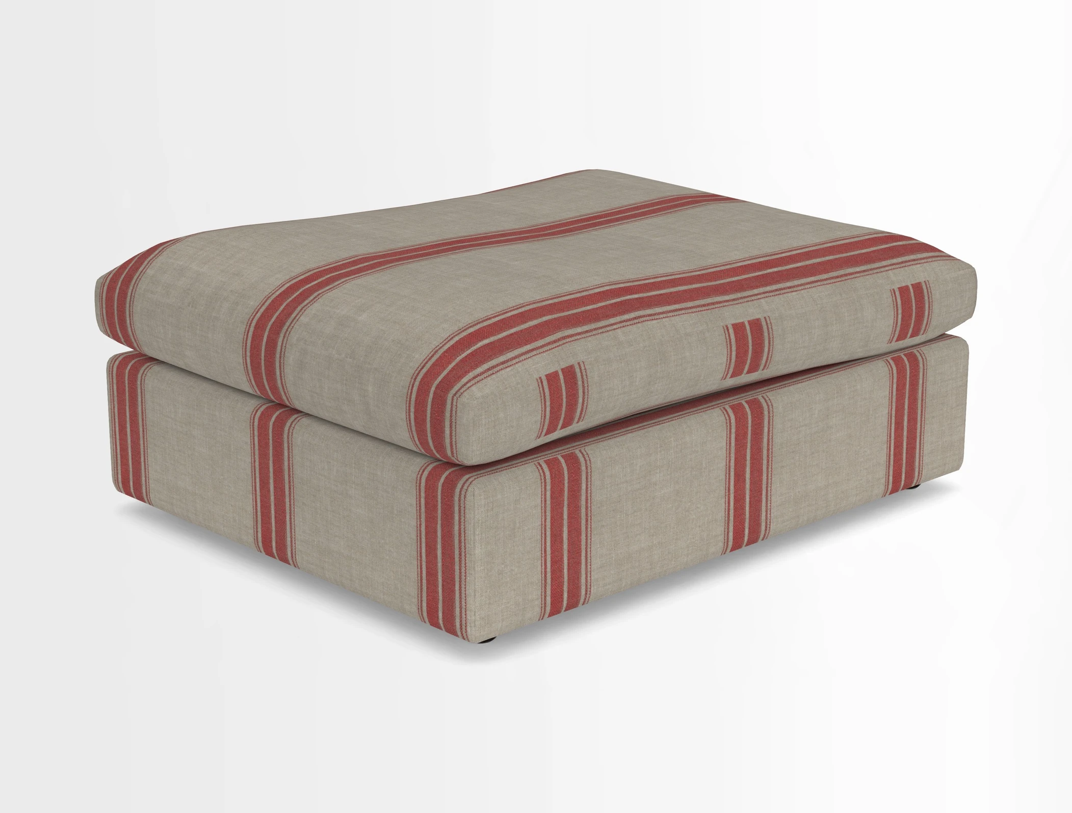 Big Softie Footstool in Two Tone Plain Biscuit