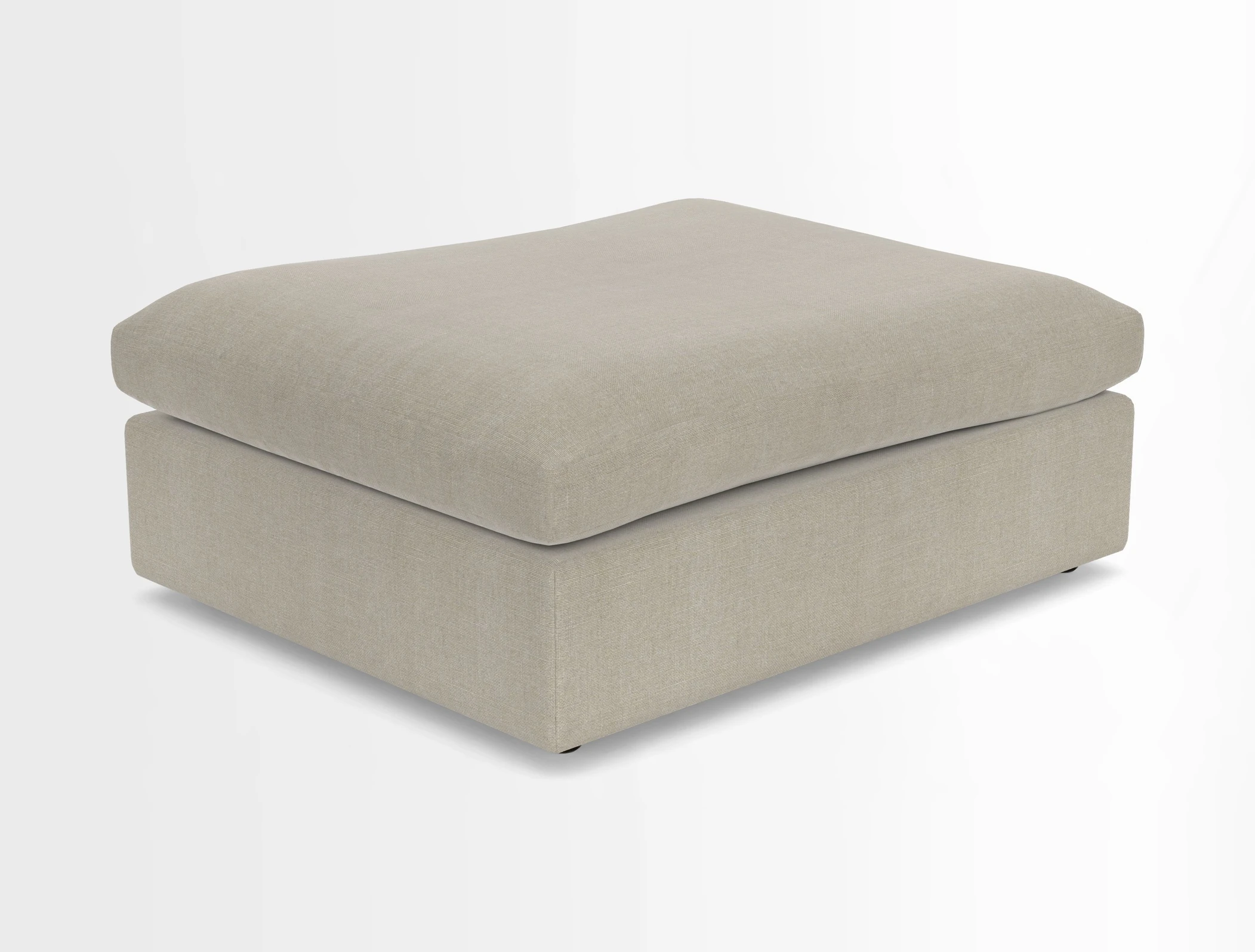 Big Softie Footstool in Two Tone Plain Biscuit