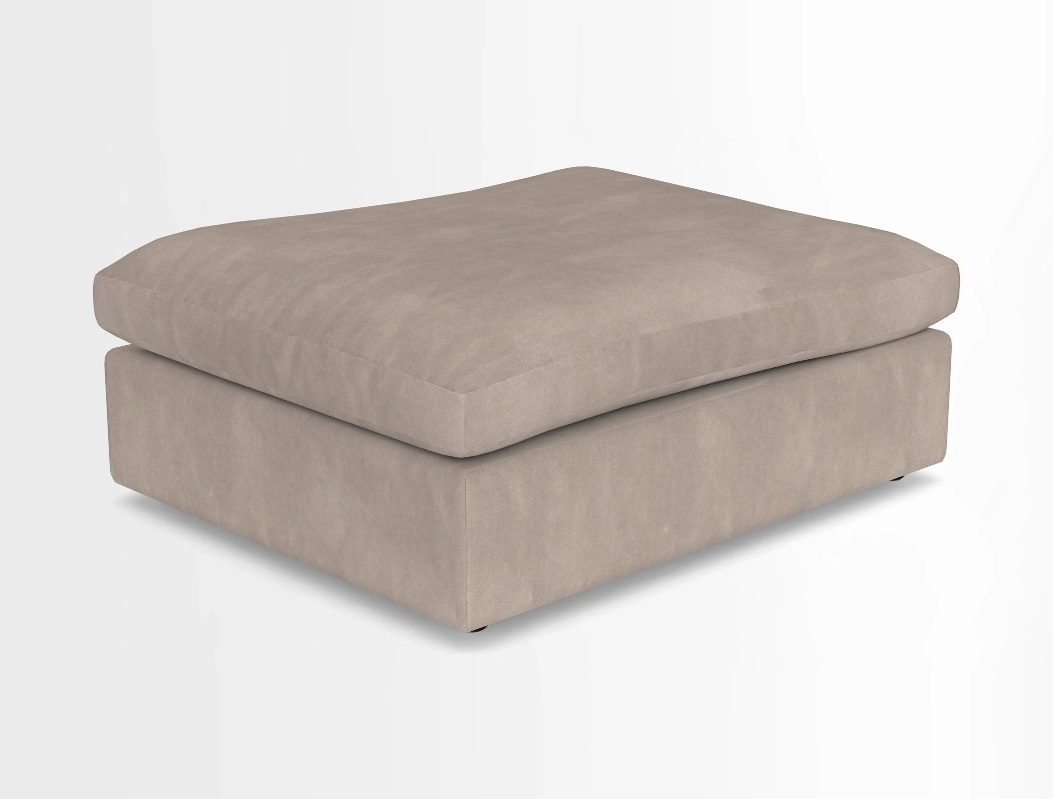 Big Softie Footstool in Two Tone Plain Biscuit