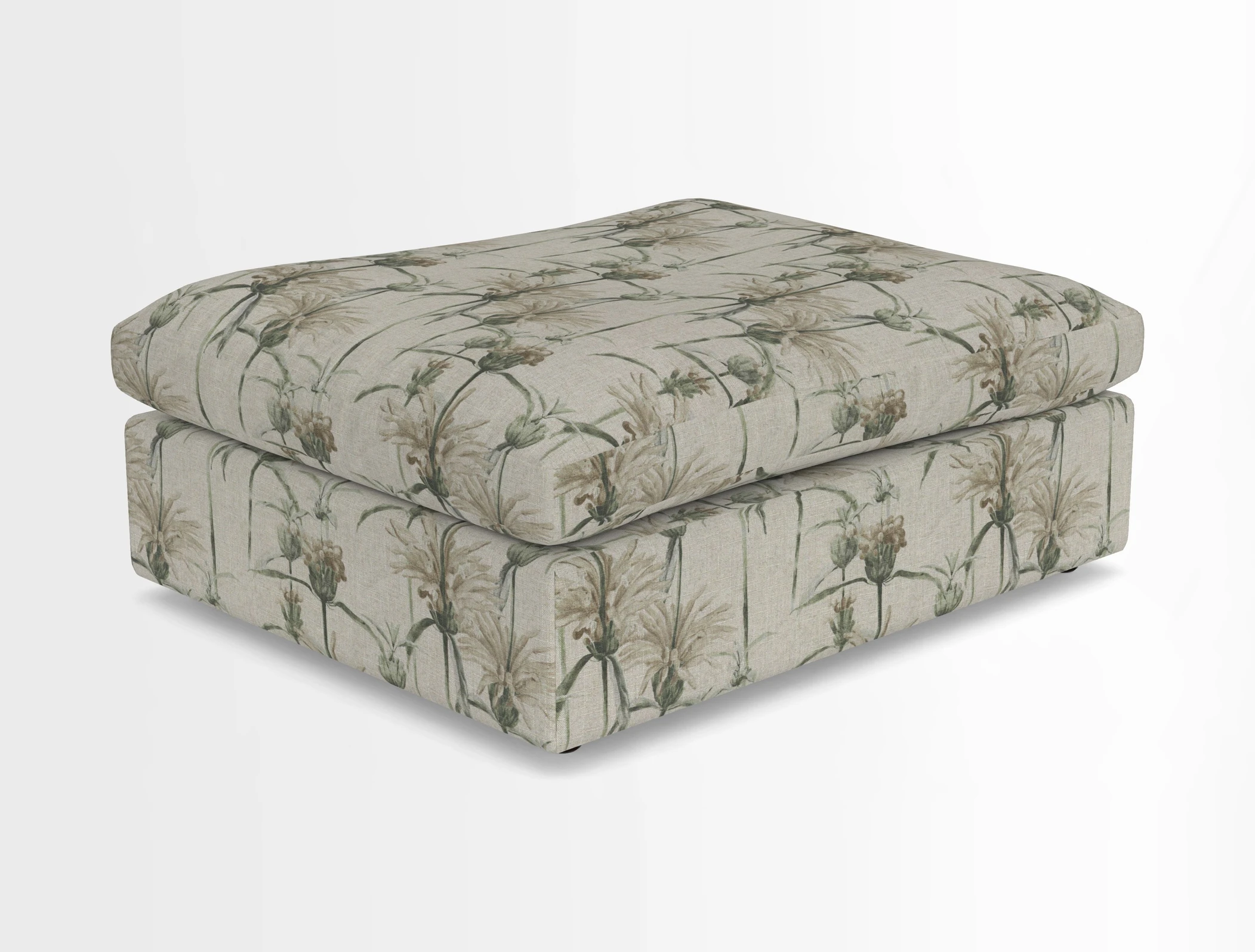 Big Softie Footstool in Two Tone Plain Biscuit