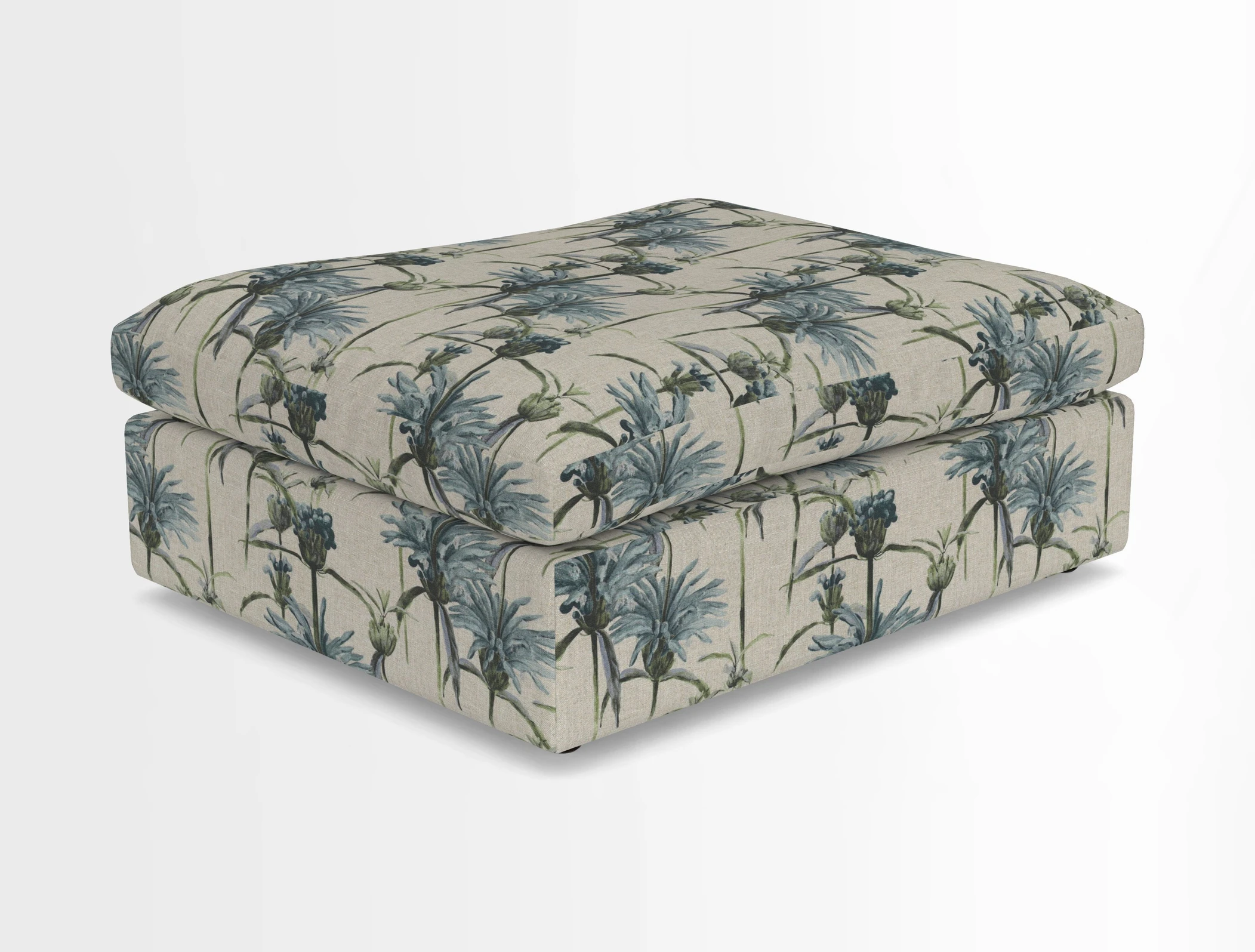 Big Softie Footstool in Two Tone Plain Biscuit