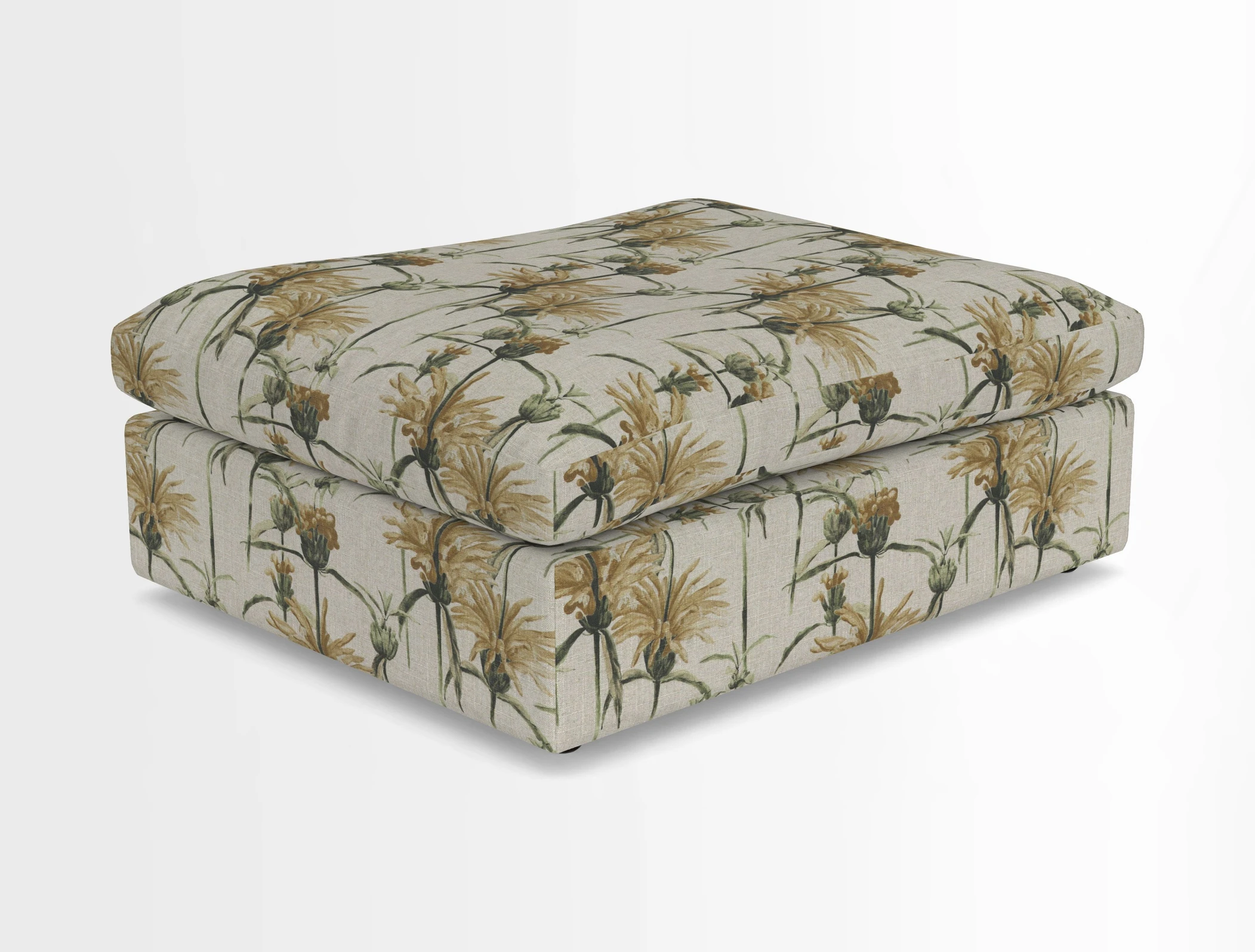 Big Softie Footstool in Two Tone Plain Biscuit