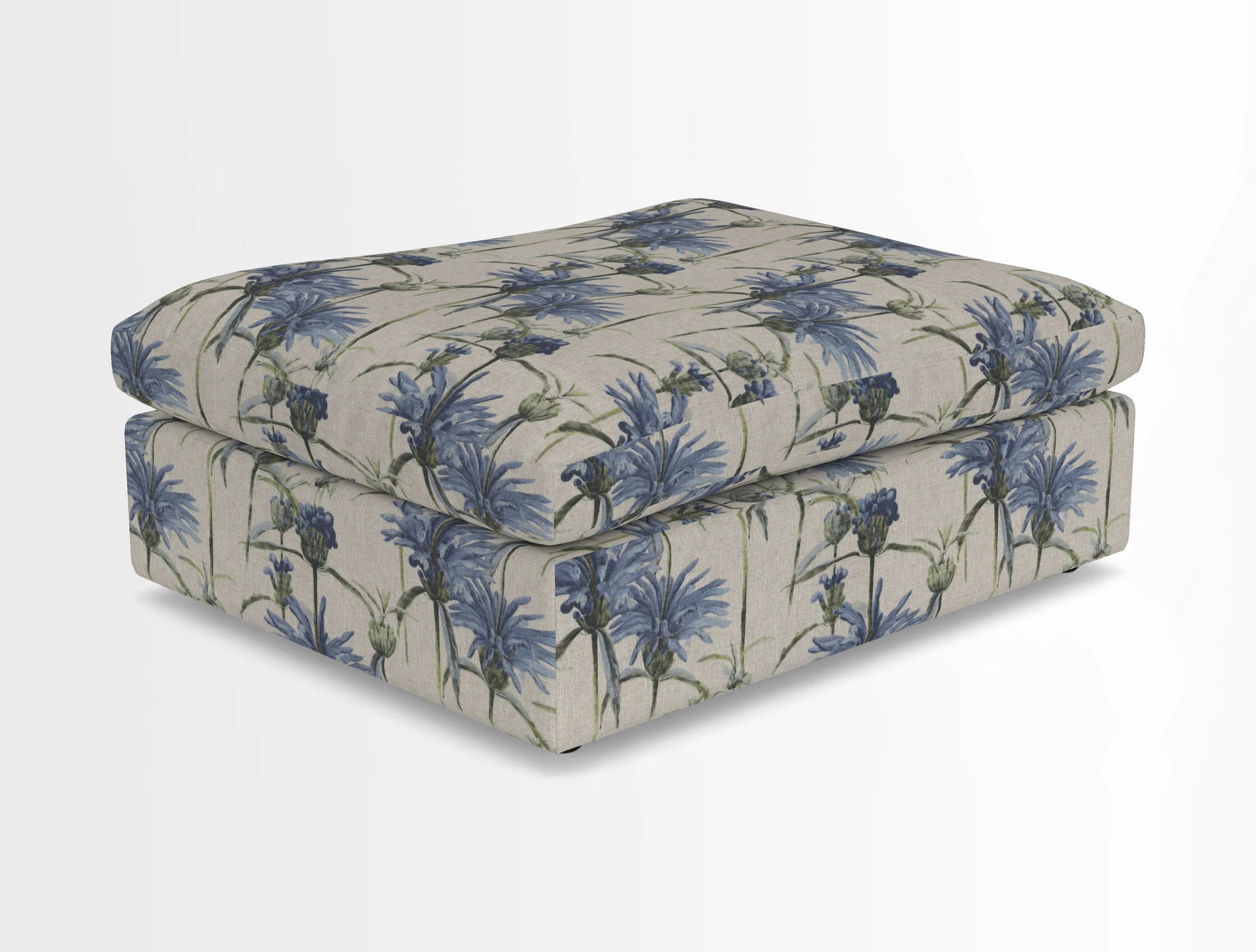 Big Softie Footstool in Two Tone Plain Biscuit