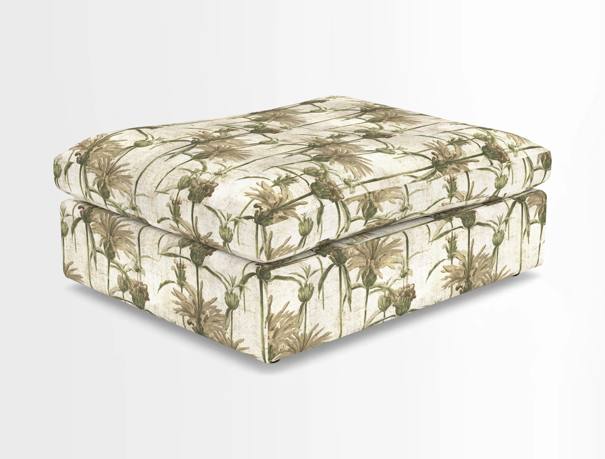 Big Softie Footstool in Two Tone Plain Biscuit