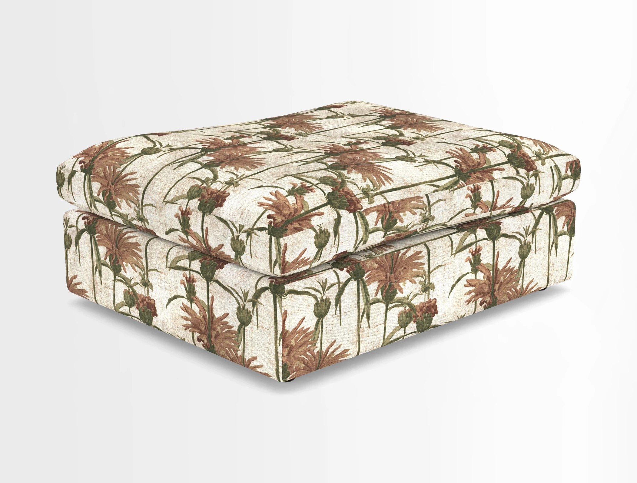 Big Softie Footstool in Two Tone Plain Biscuit
