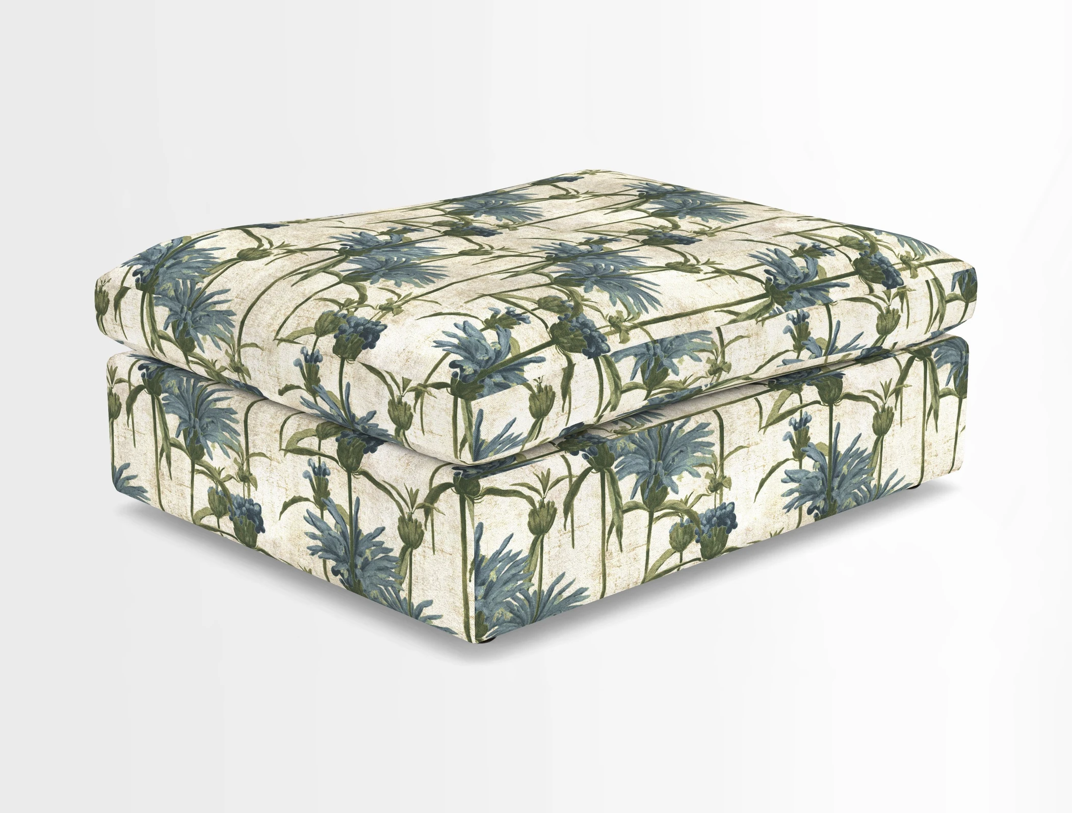 Big Softie Footstool in Two Tone Plain Biscuit