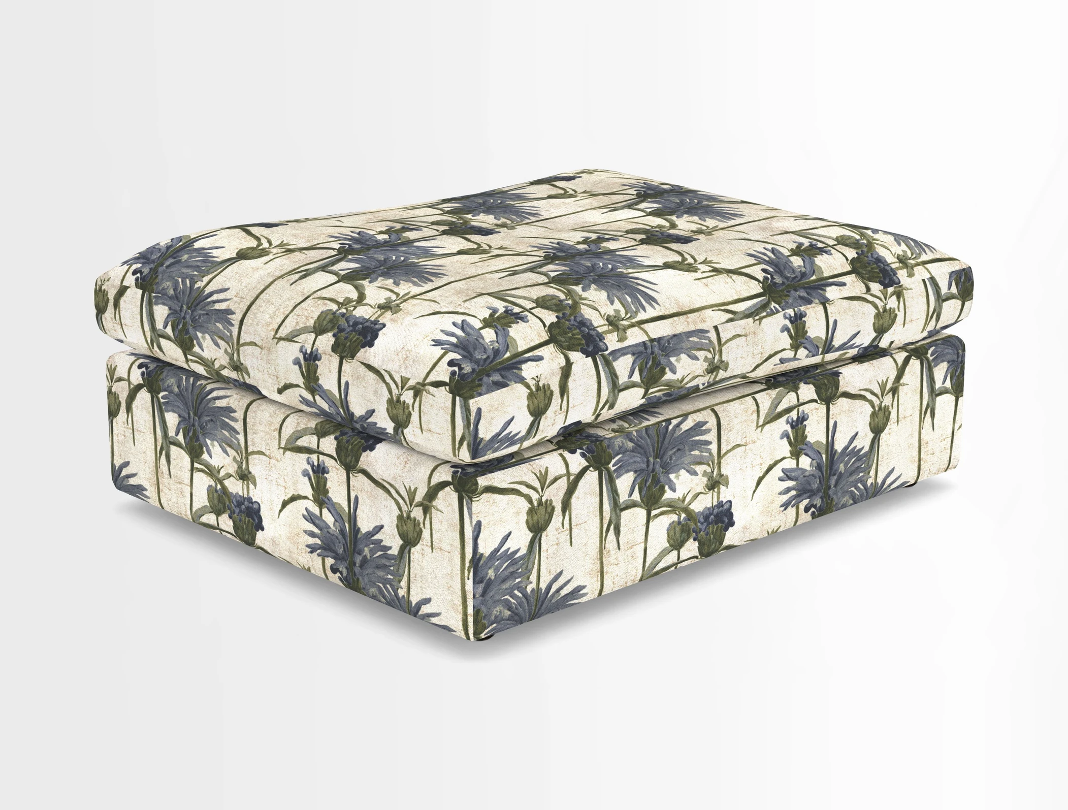 Big Softie Footstool in Two Tone Plain Biscuit