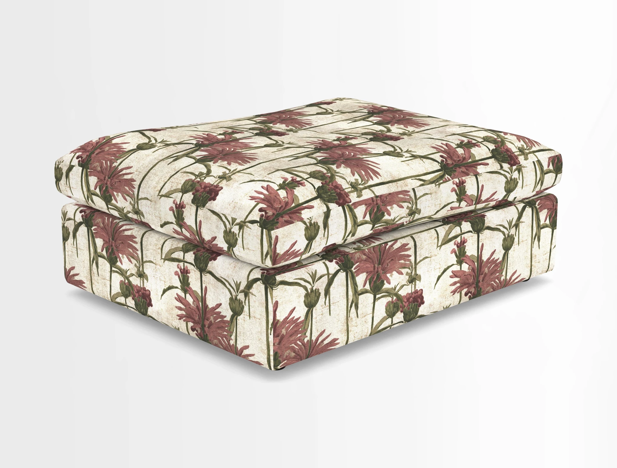 Big Softie Footstool in Two Tone Plain Biscuit