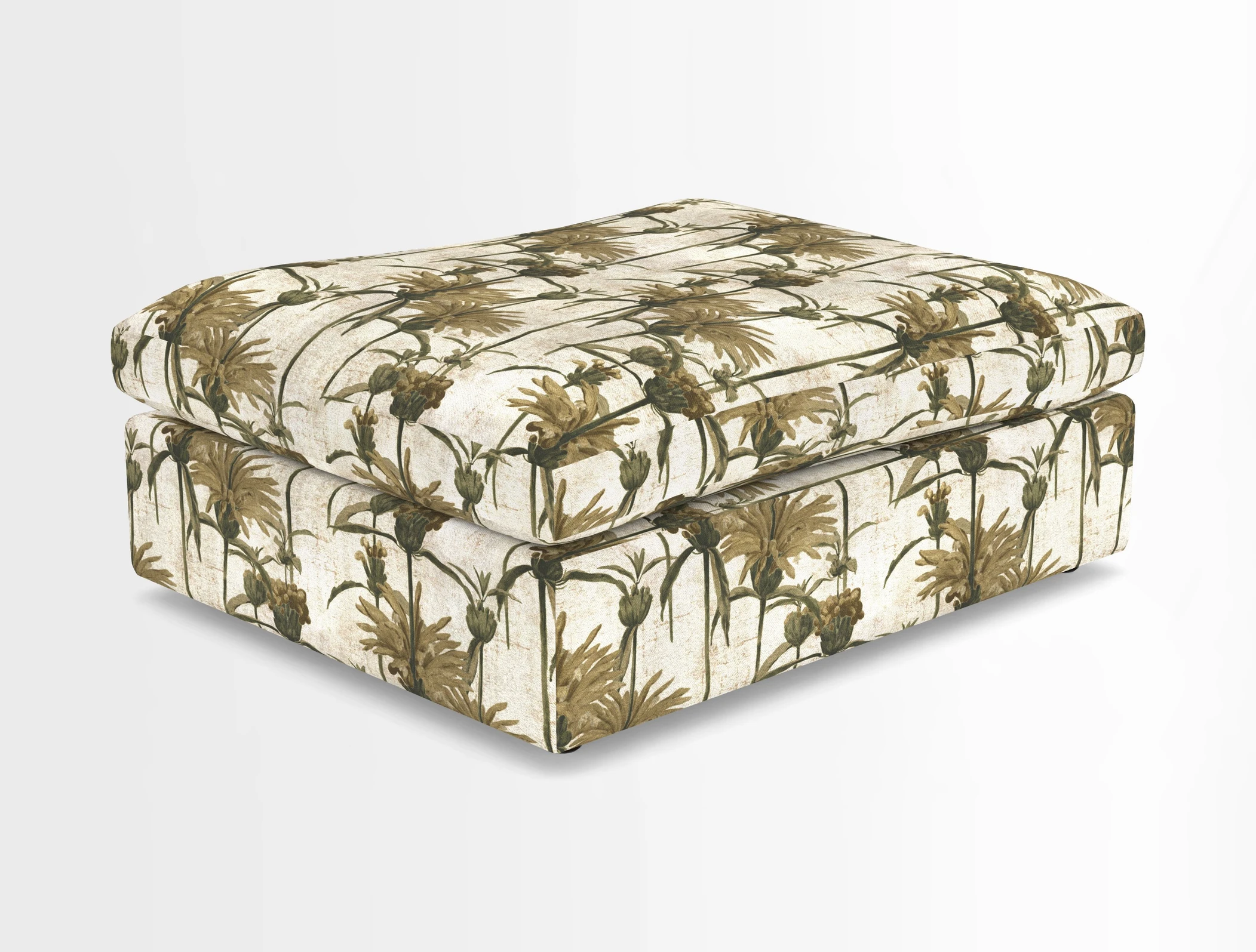 Big Softie Footstool in Two Tone Plain Biscuit