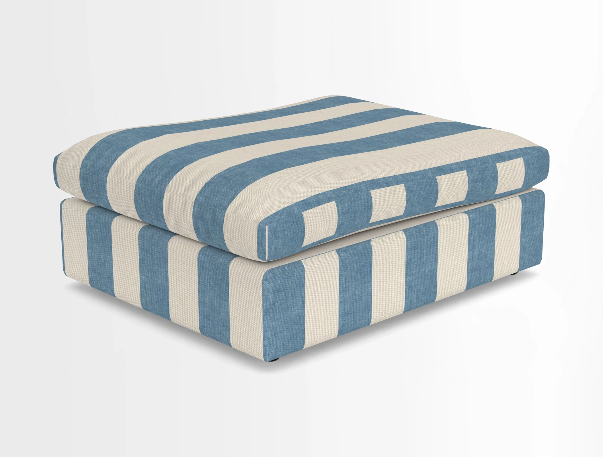 Big Softie Footstool in Two Tone Plain Biscuit