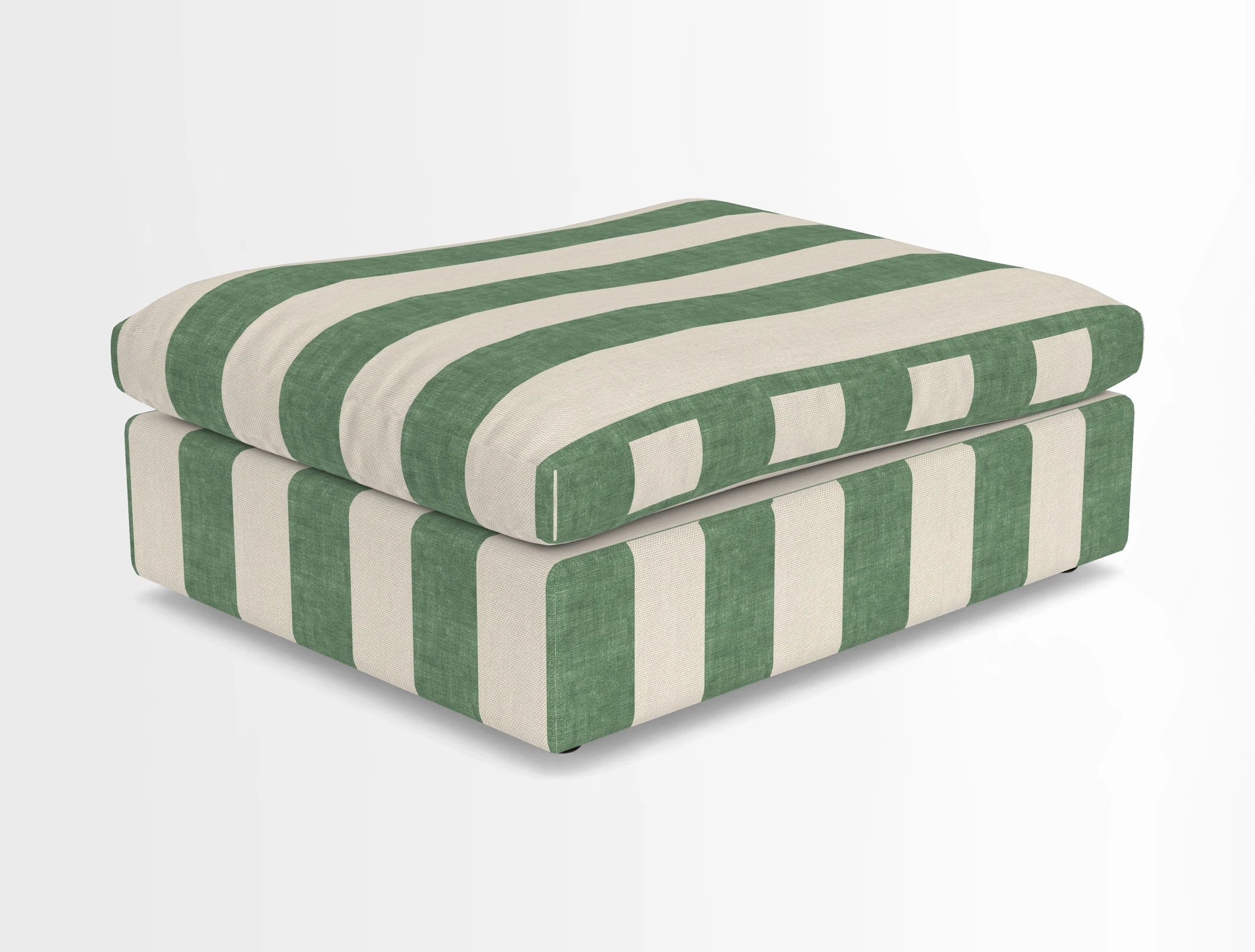 Big Softie Footstool in Two Tone Plain Biscuit