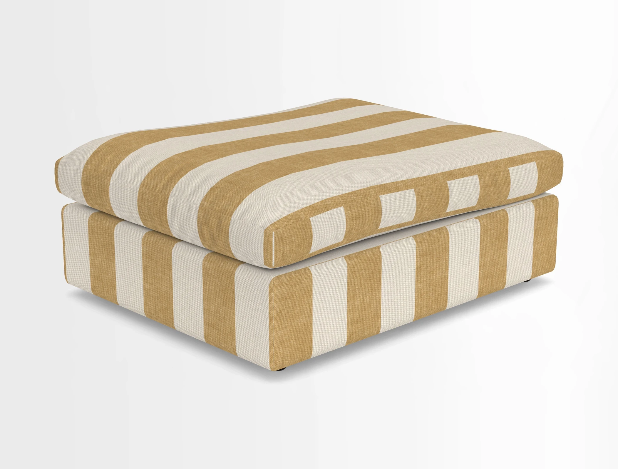 Big Softie Footstool in Two Tone Plain Biscuit