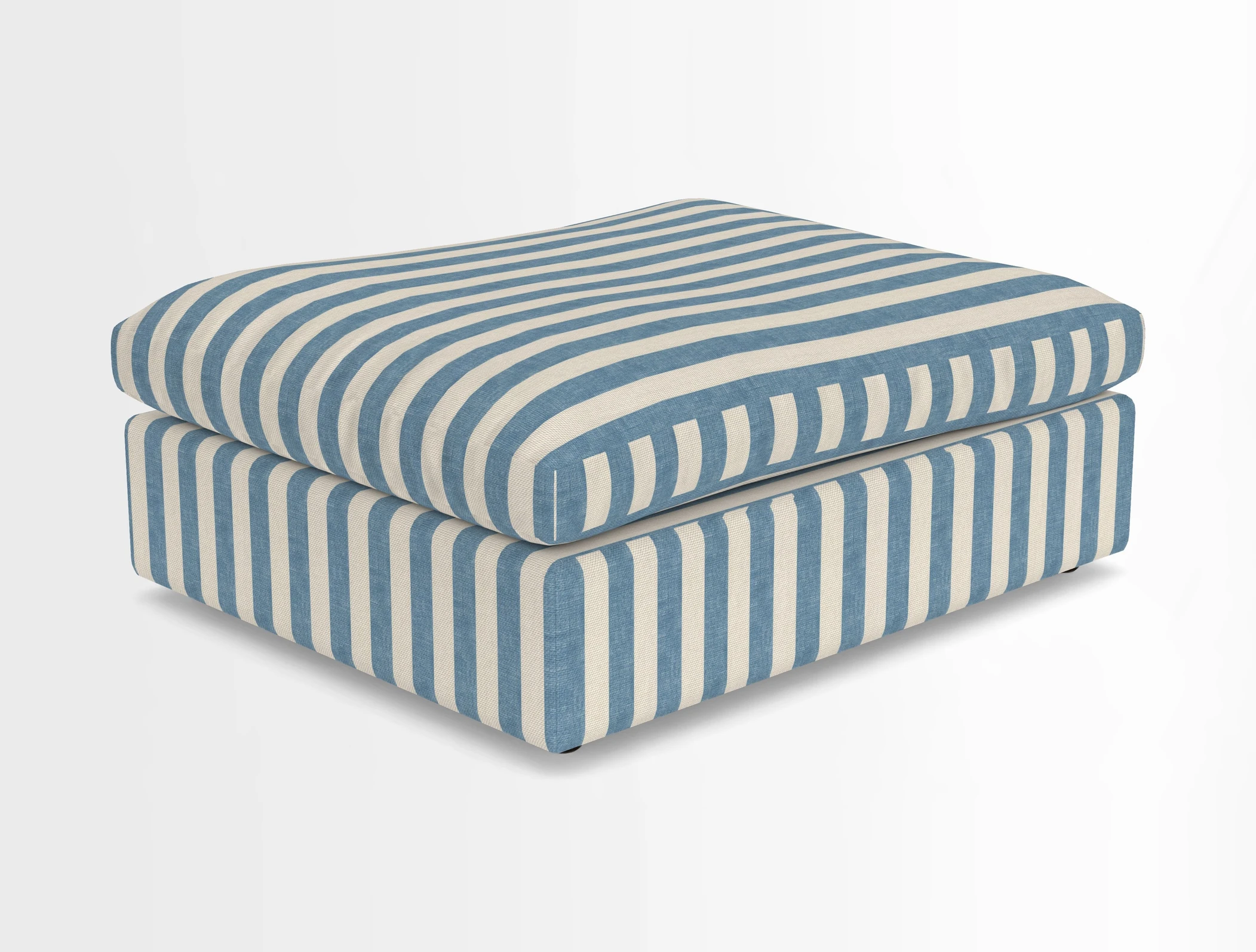 Big Softie Footstool in Two Tone Plain Biscuit