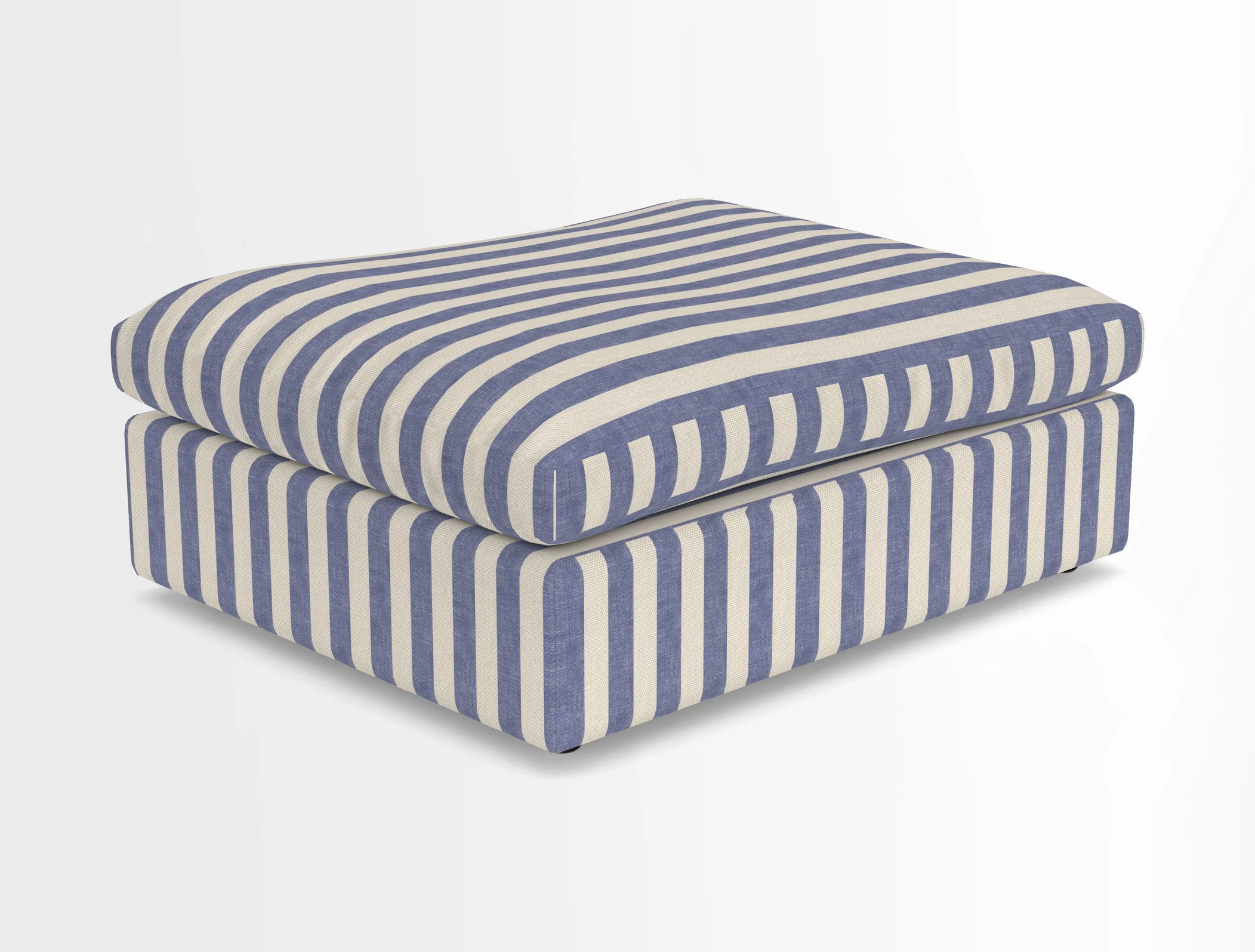 Big Softie Footstool in Two Tone Plain Biscuit