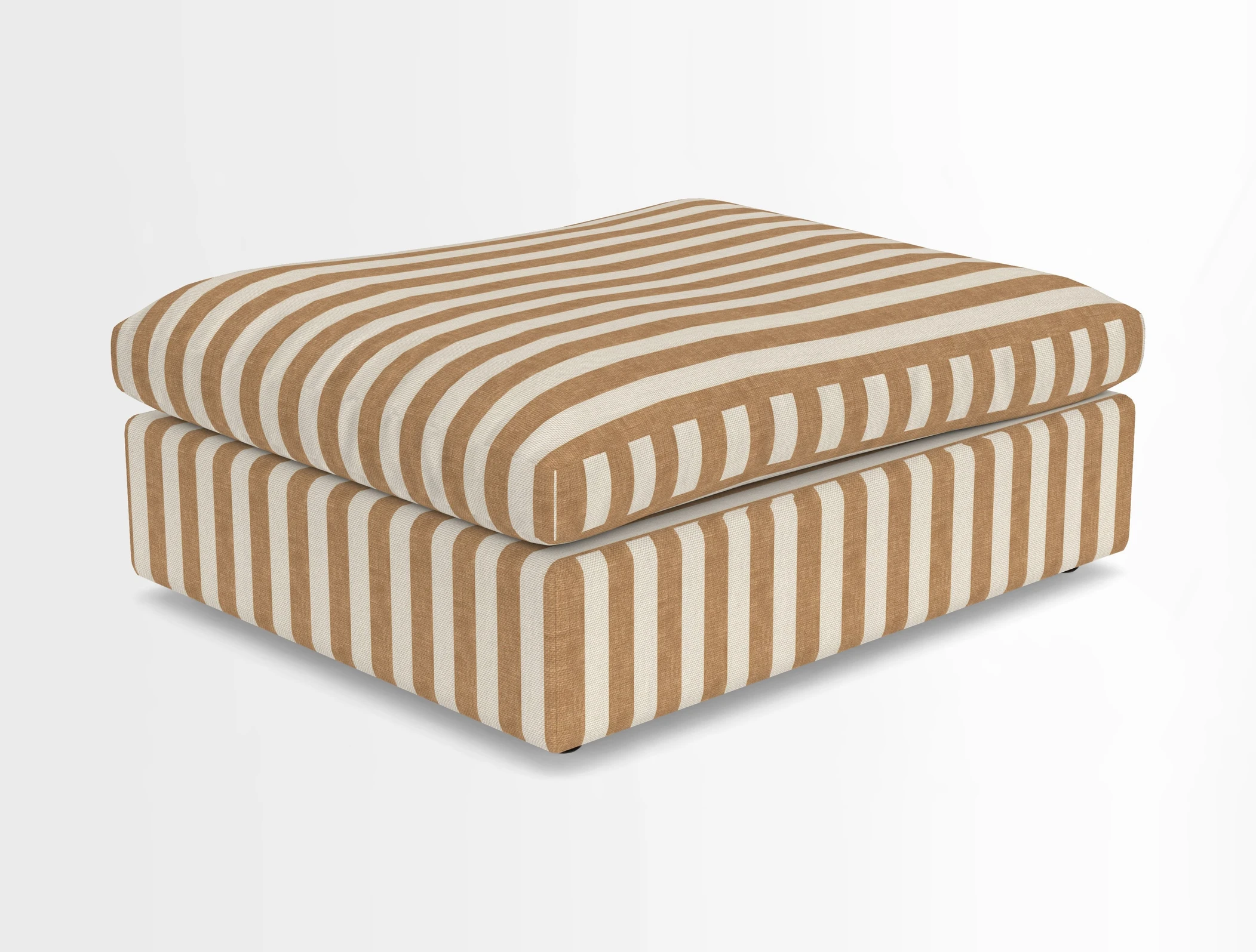 Big Softie Footstool in Two Tone Plain Biscuit