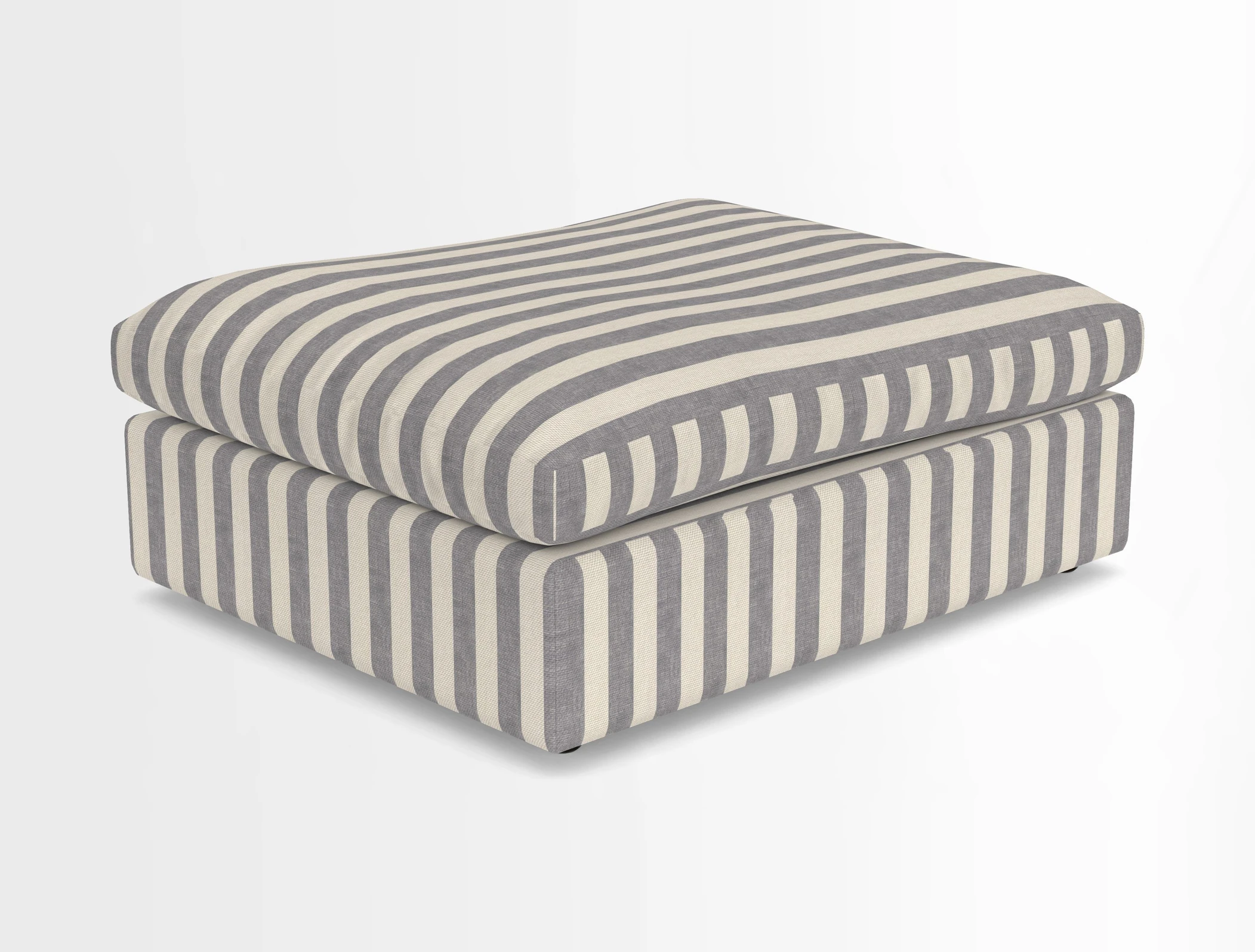 Big Softie Footstool in Two Tone Plain Biscuit