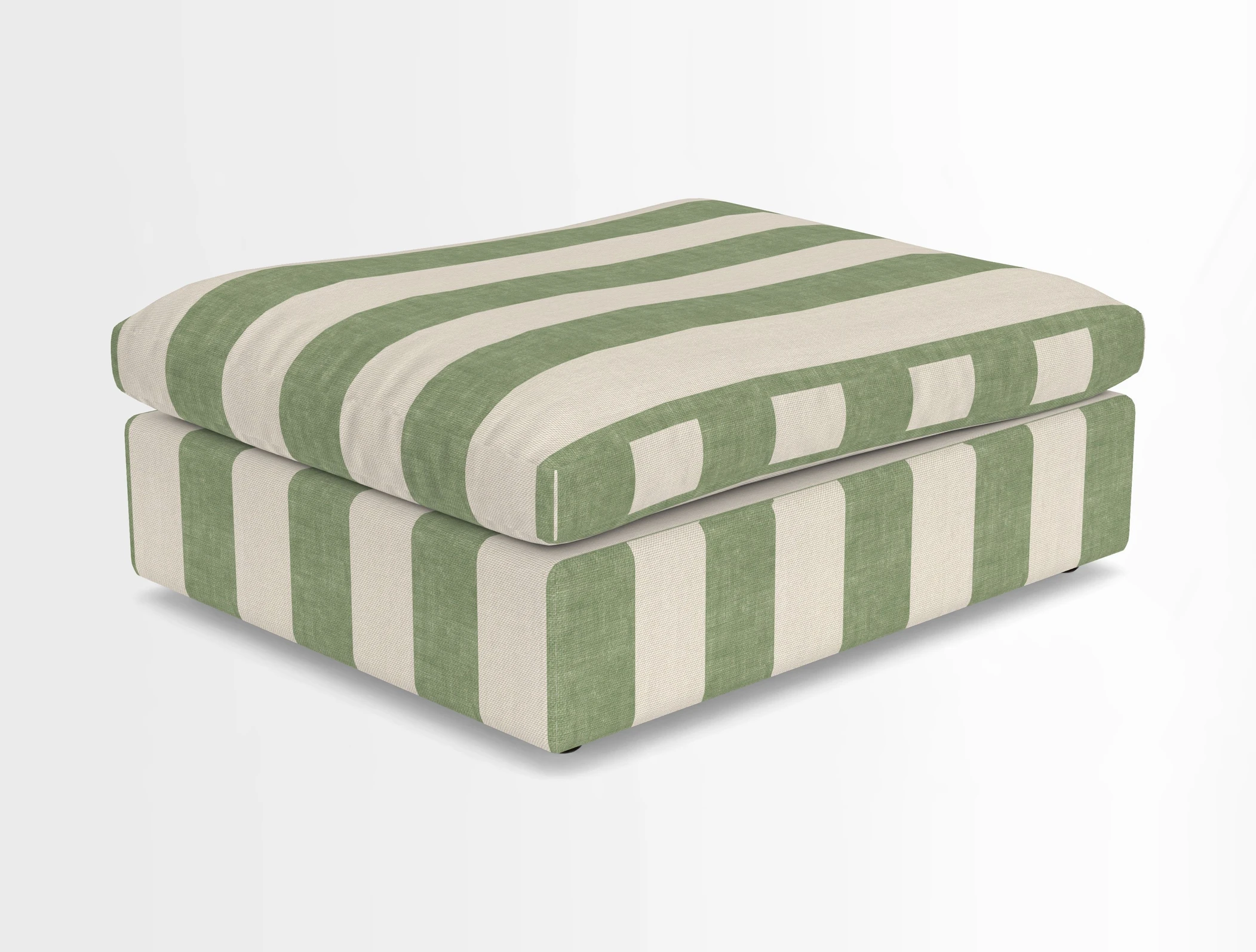 Big Softie Footstool in Two Tone Plain Biscuit