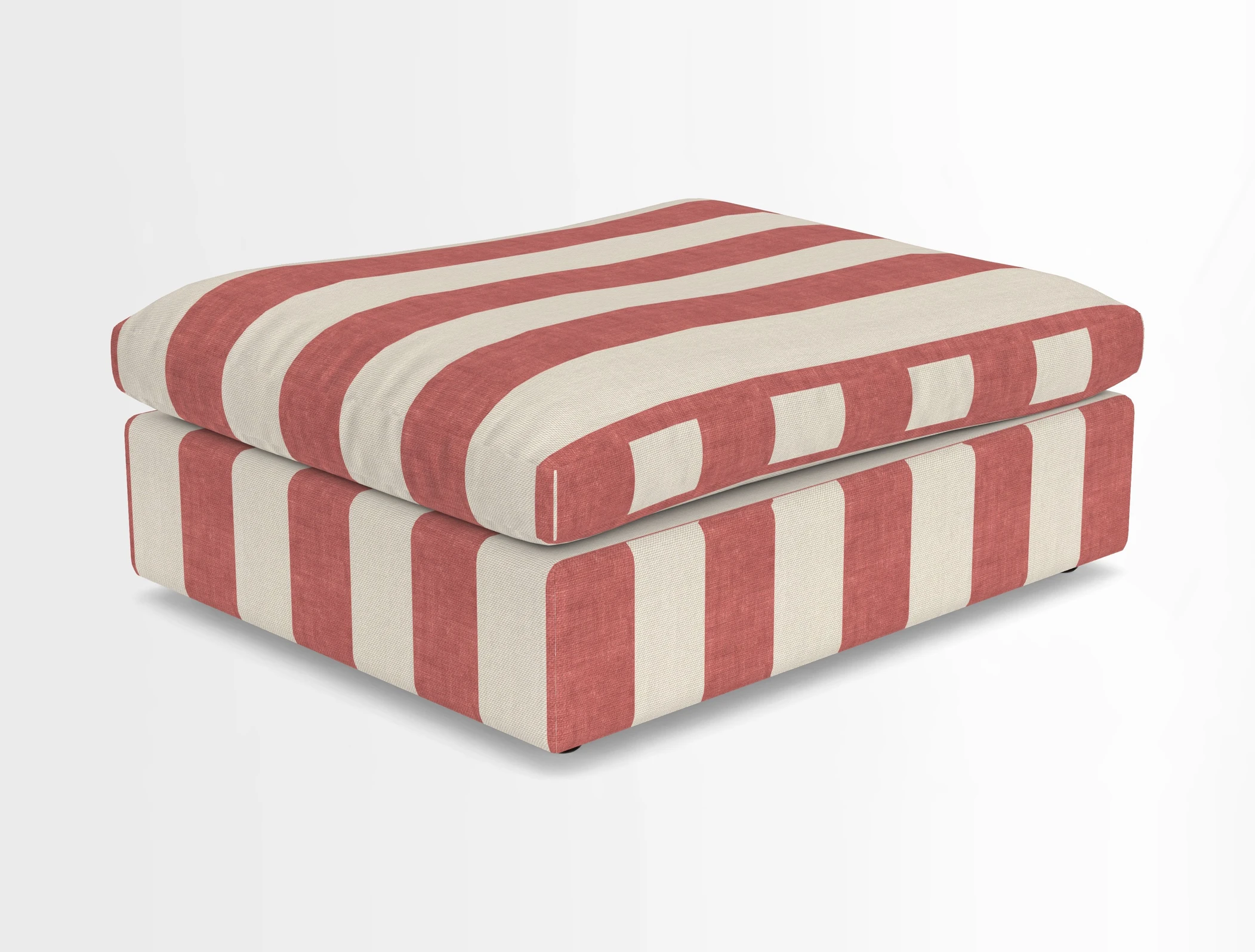 Big Softie Footstool in Two Tone Plain Biscuit